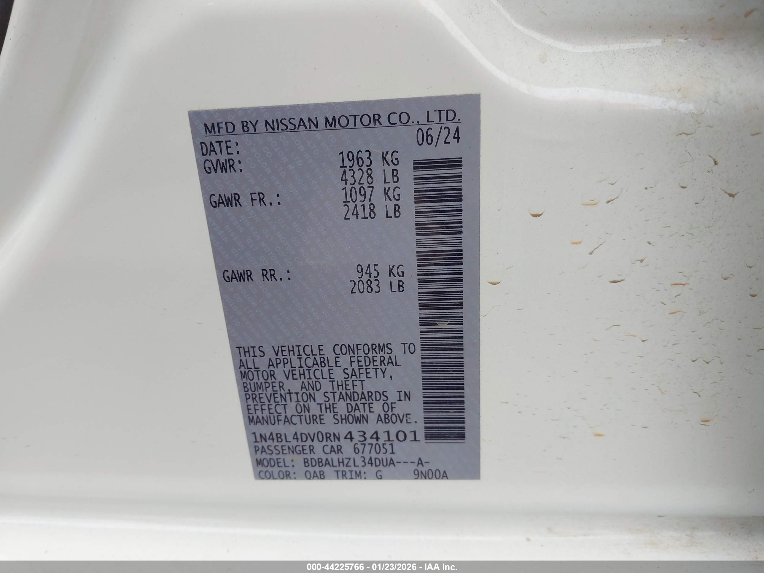 NISSAN ALTIMA image 9