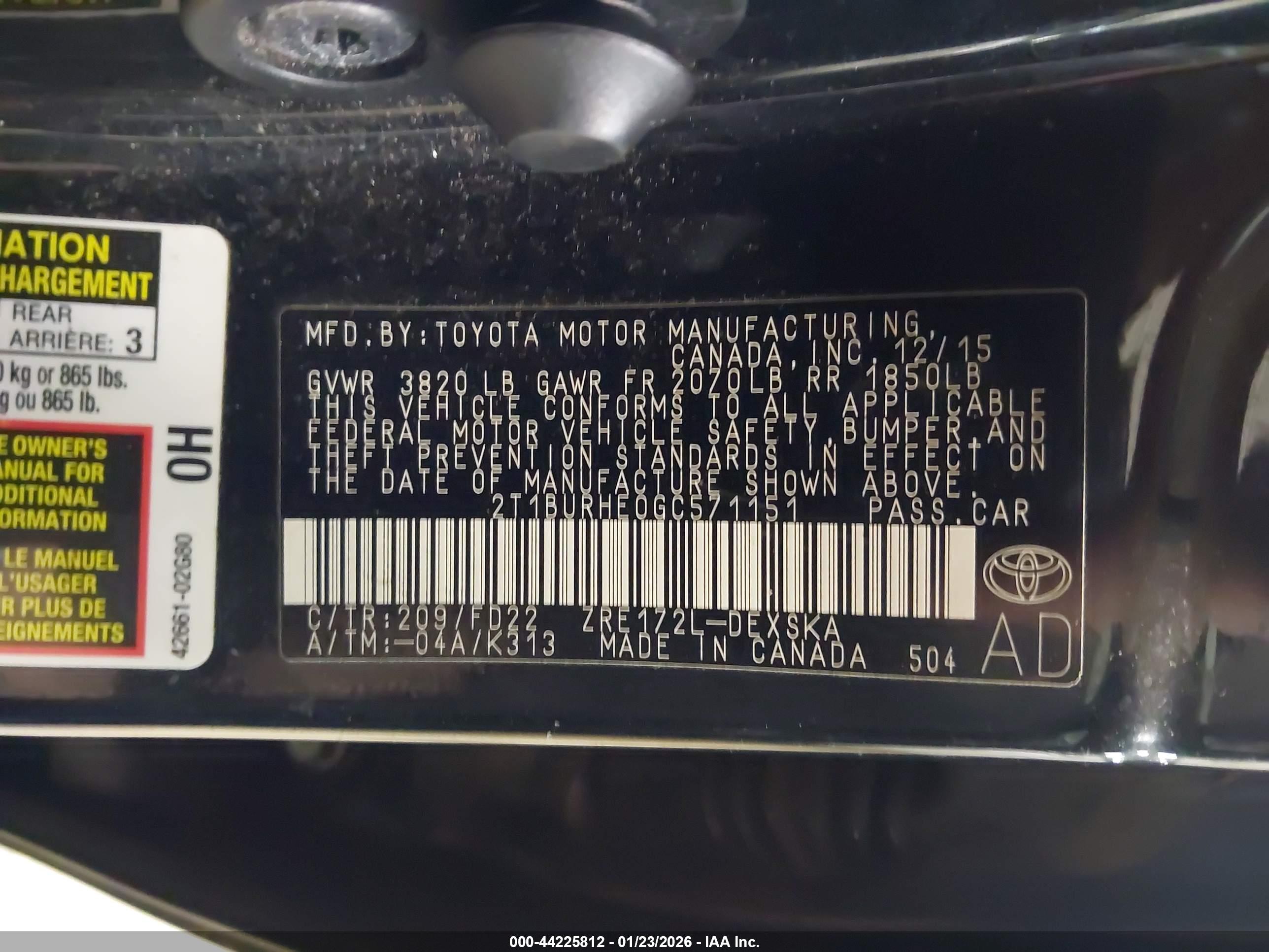 TOYOTA COROLLA image 9