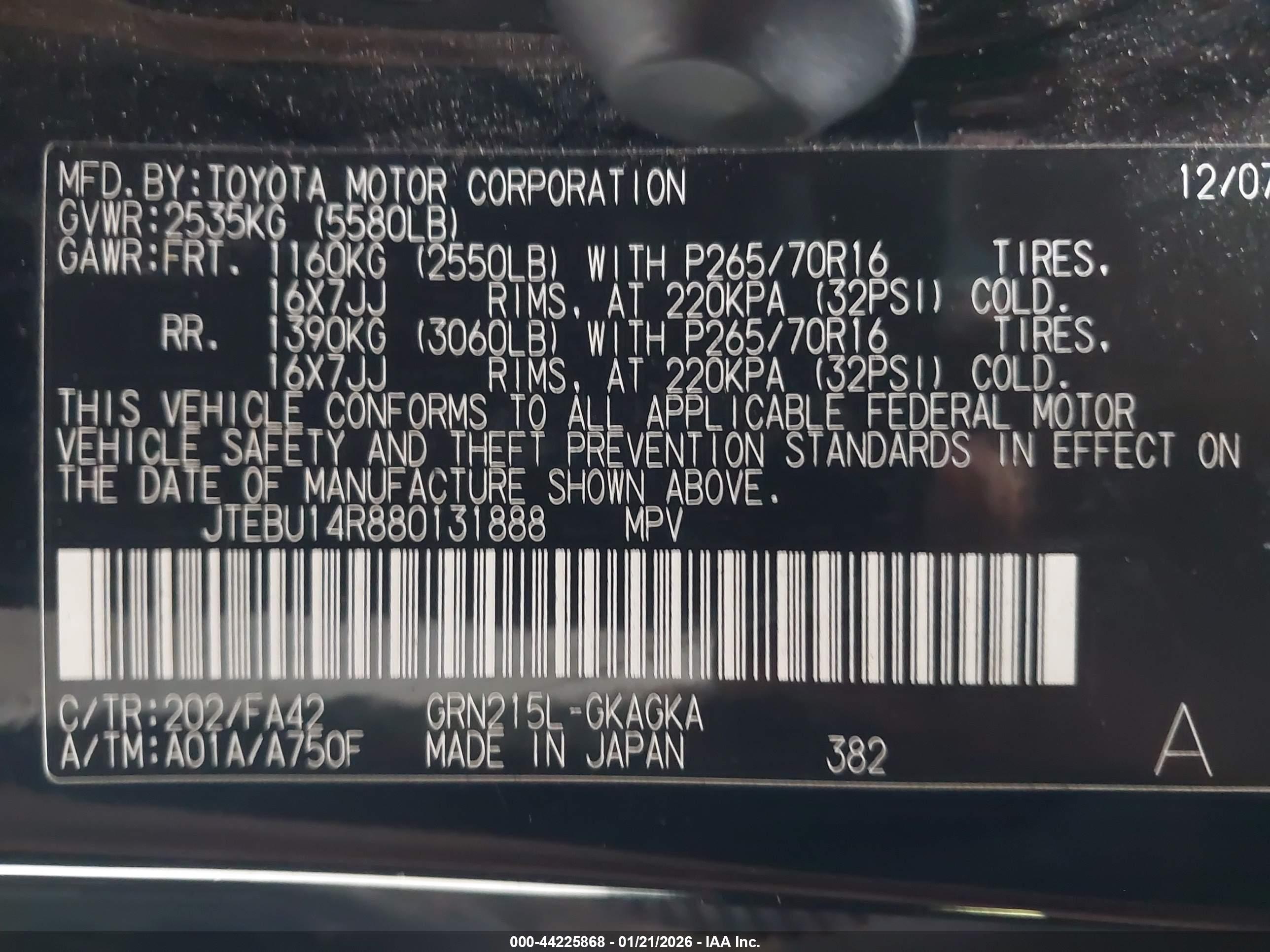TOYOTA 4RUNNER image 9