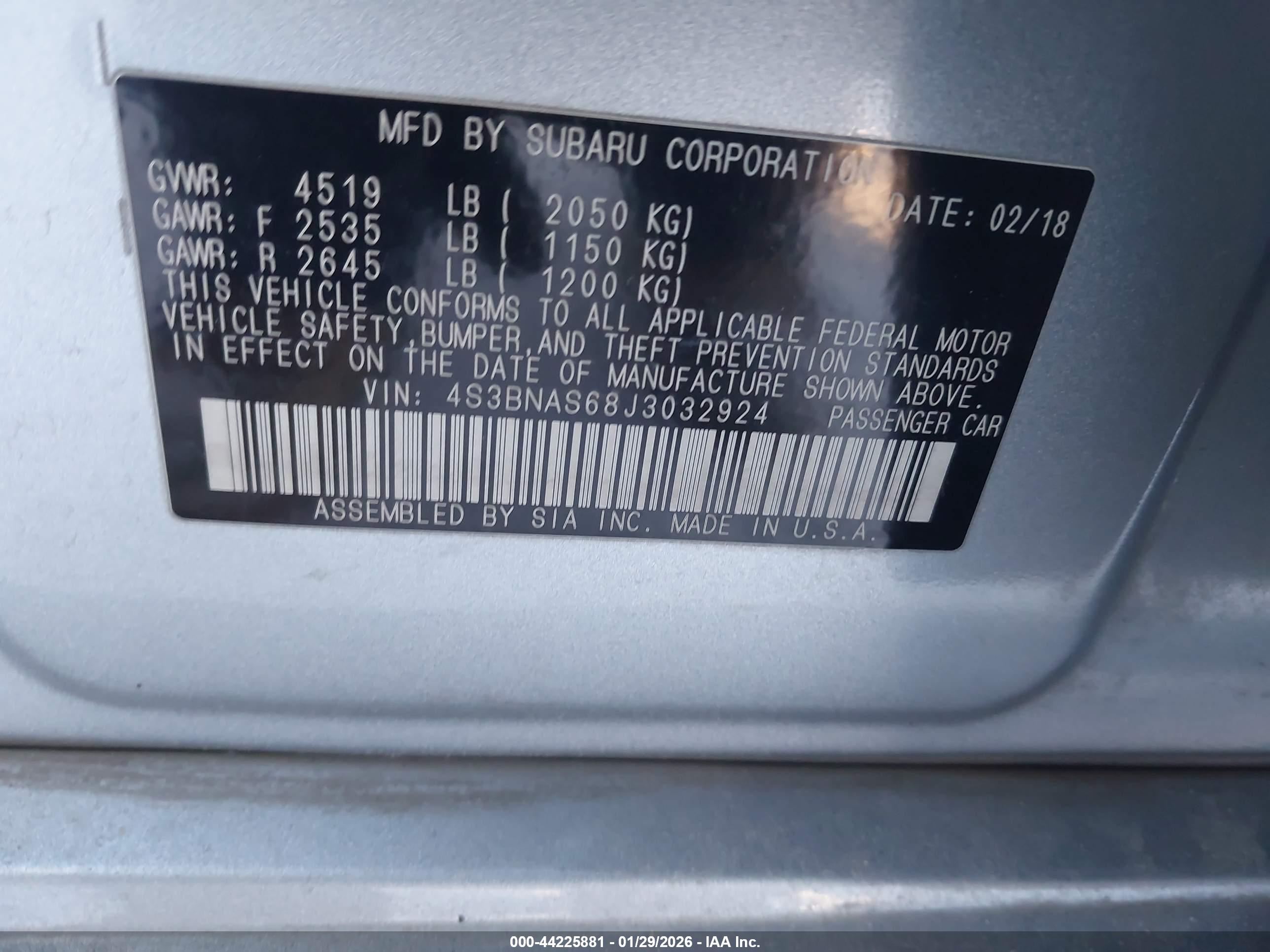 SUBARU LEGACY image 9