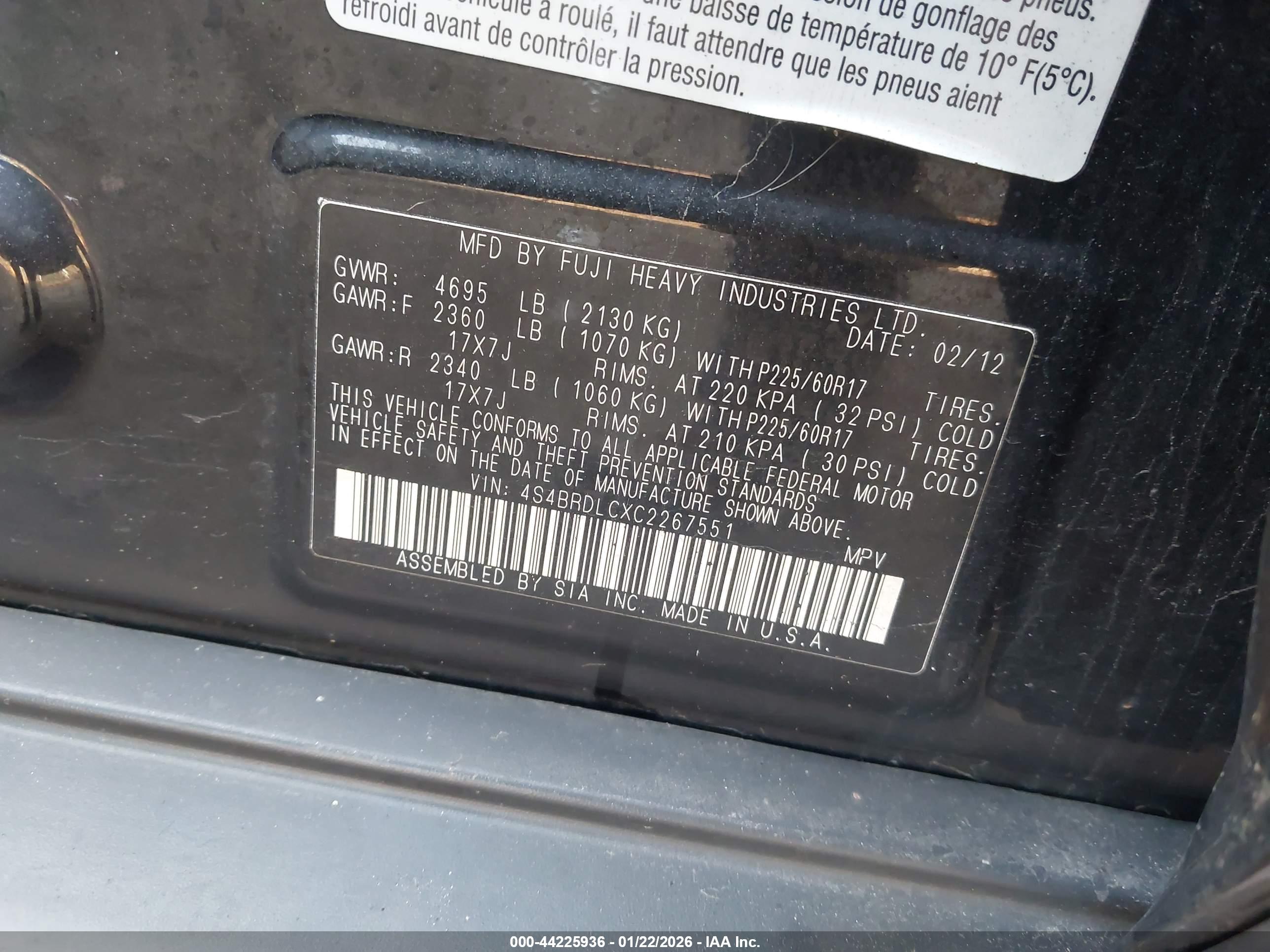 SUBARU OUTBACK image 9