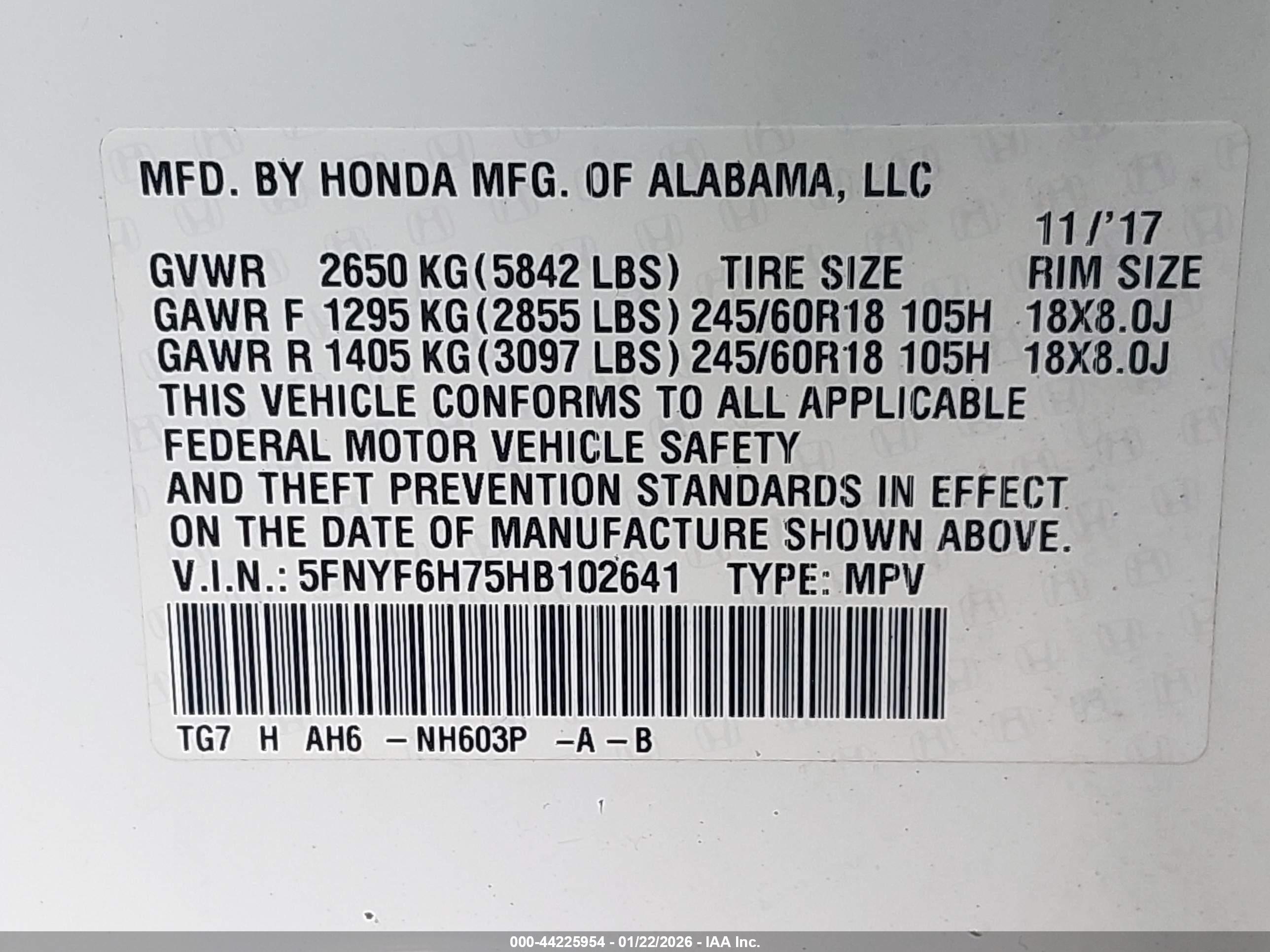 HONDA PILOT image 9