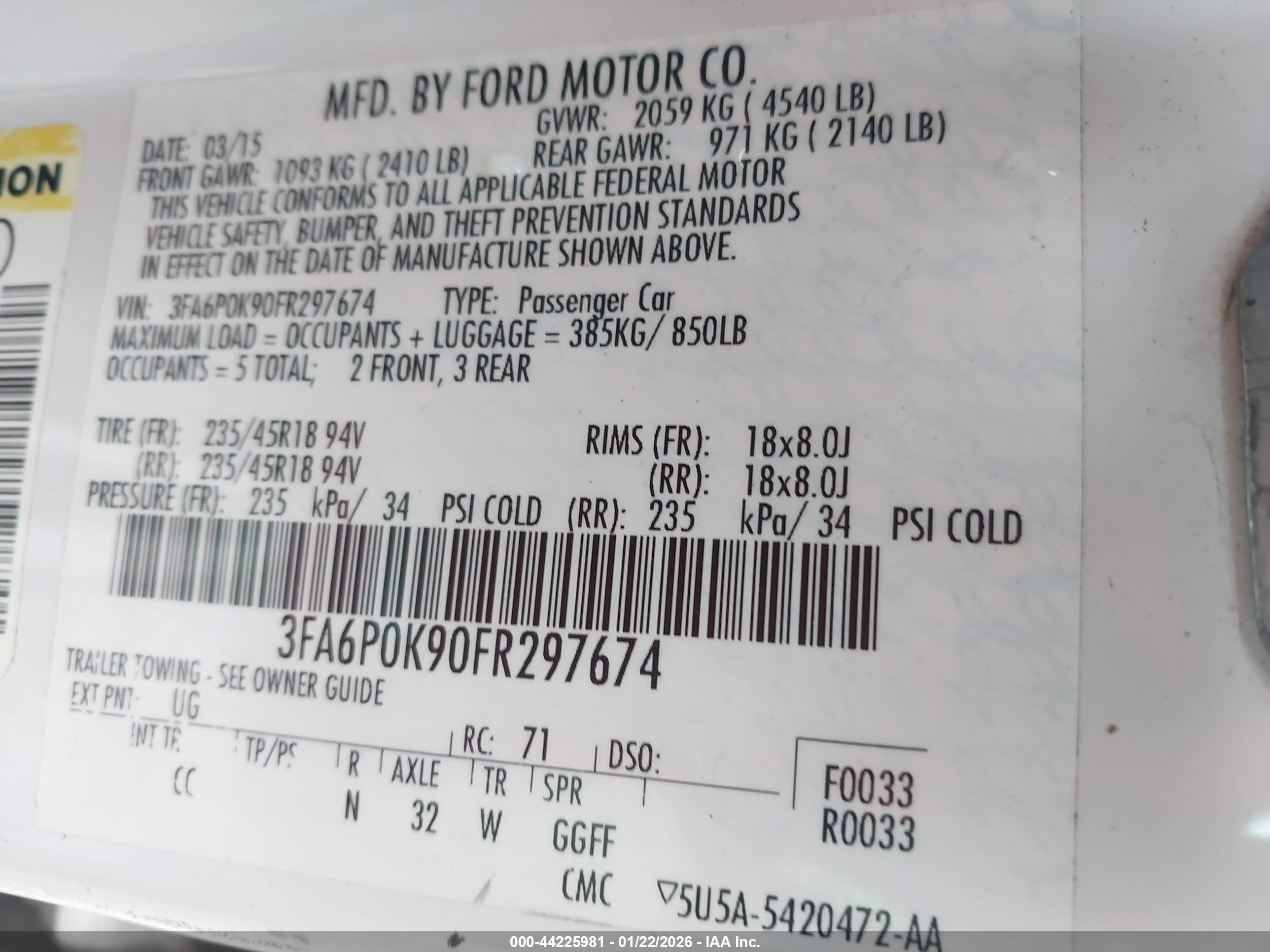 FORD FUSION image 9