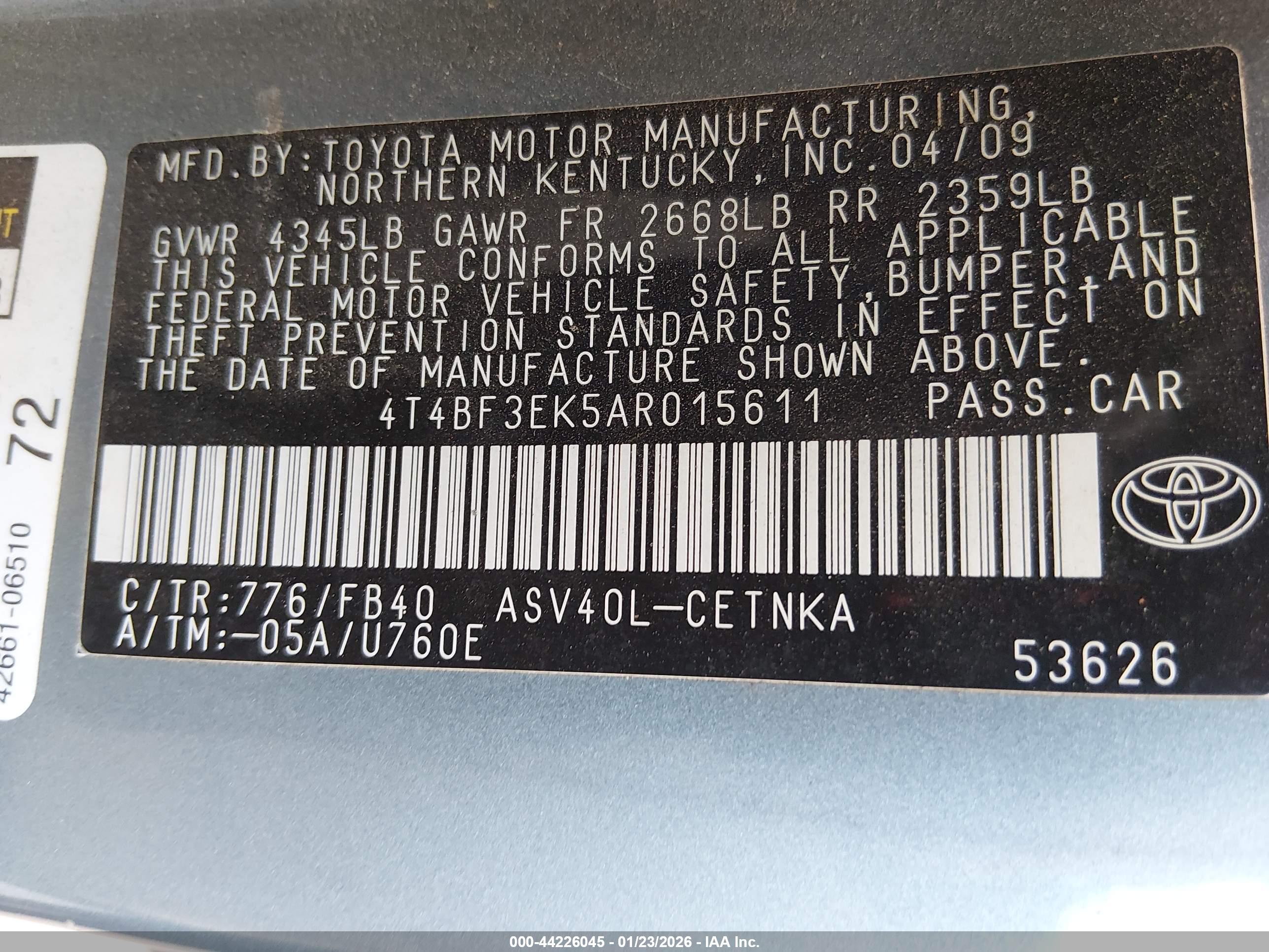 TOYOTA CAMRY image 9