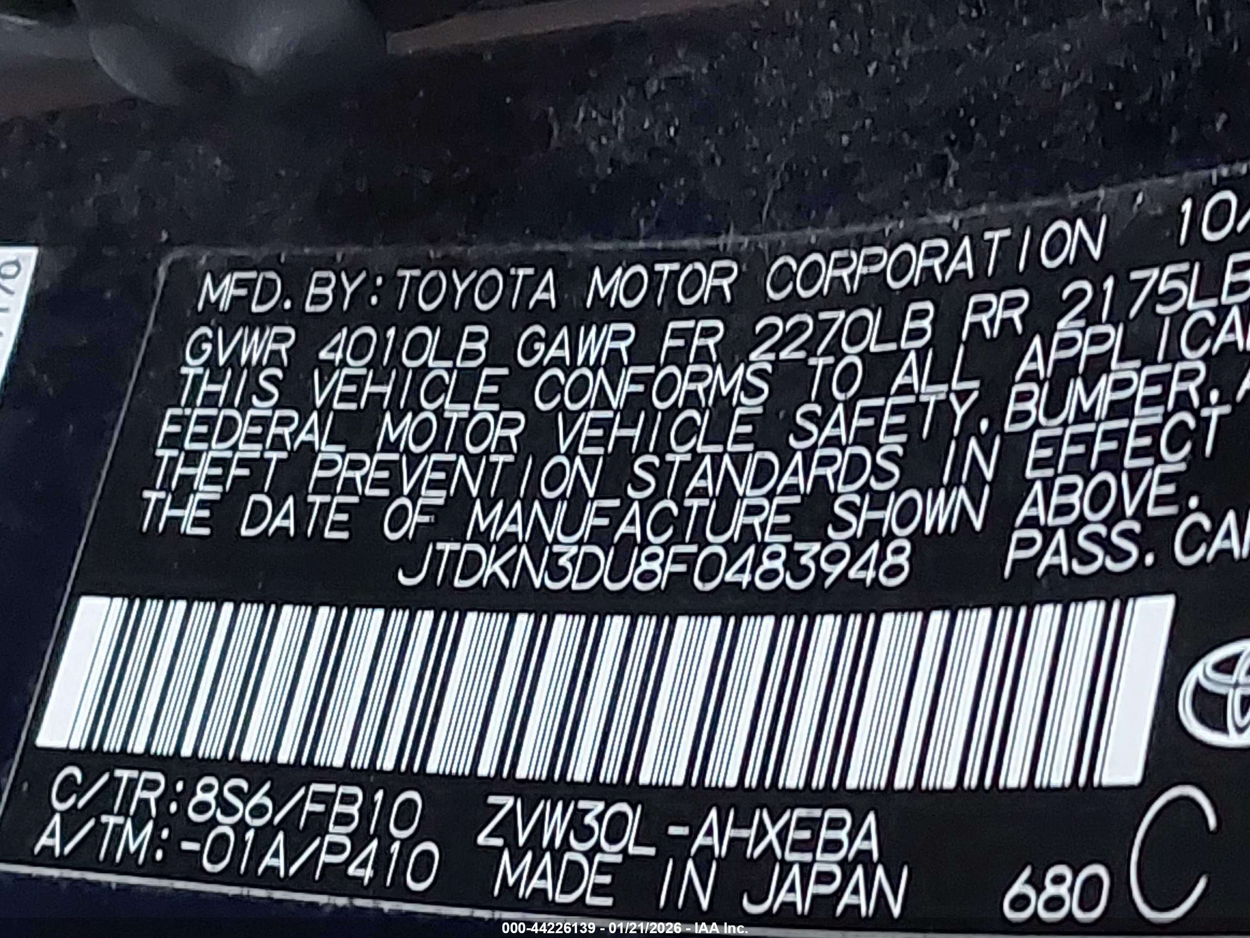 TOYOTA PRIUS image 9