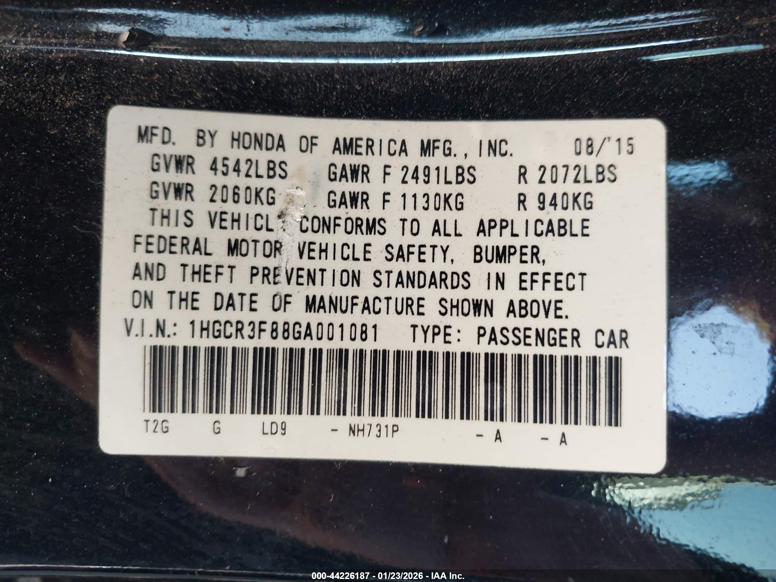 HONDA ACCORD image 9