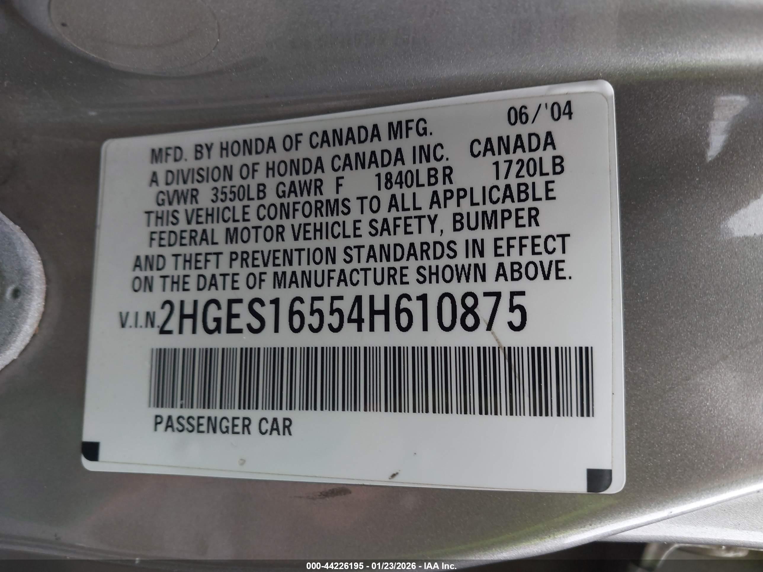 HONDA CIVIC image 9