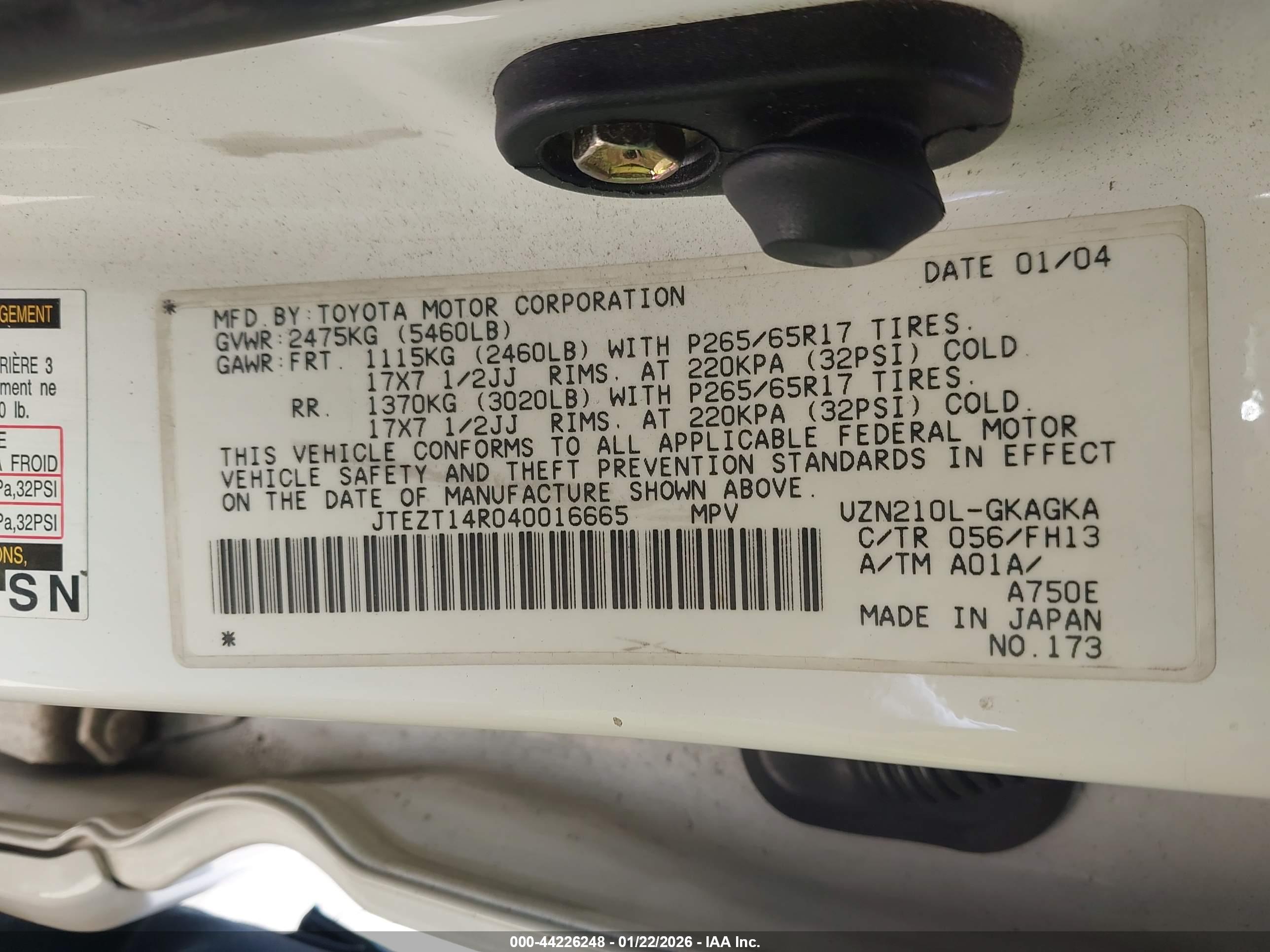 TOYOTA 4RUNNER image 9