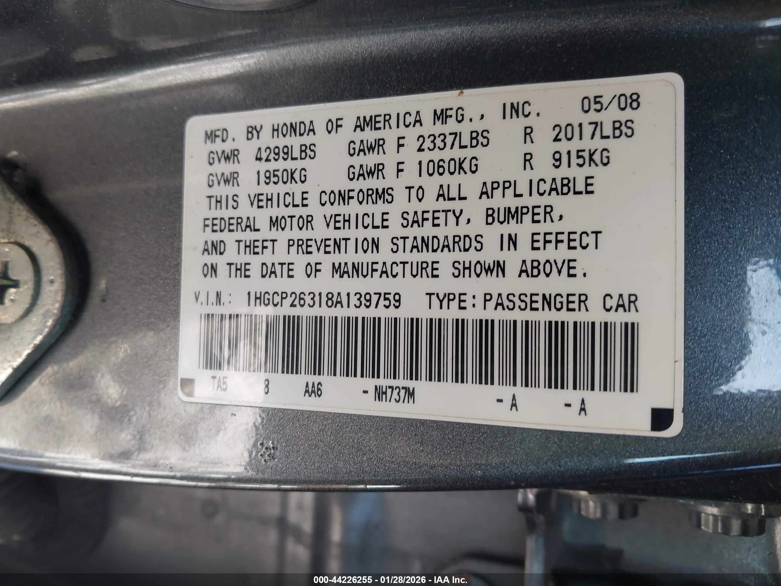 HONDA ACCORD image 9