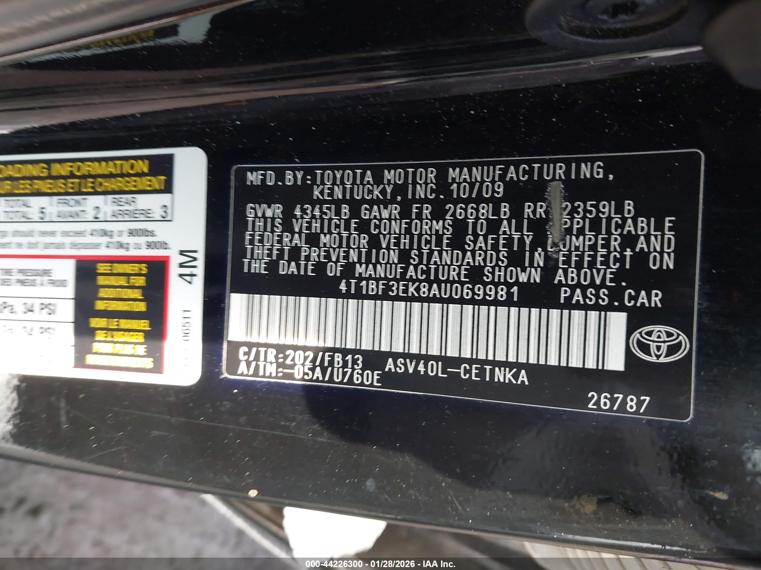 TOYOTA CAMRY image 9