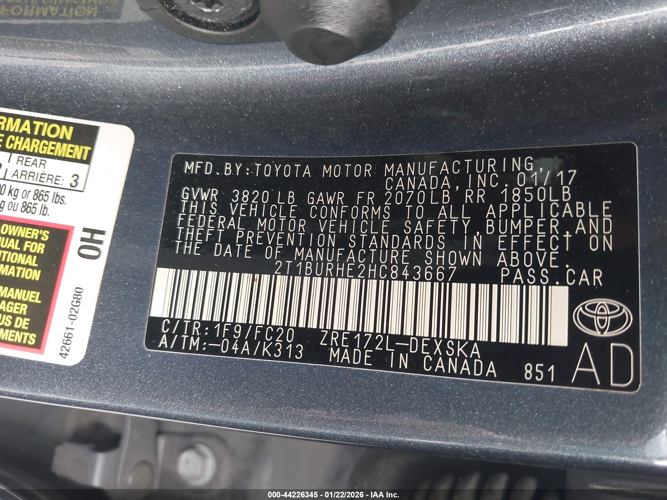 TOYOTA COROLLA image 9