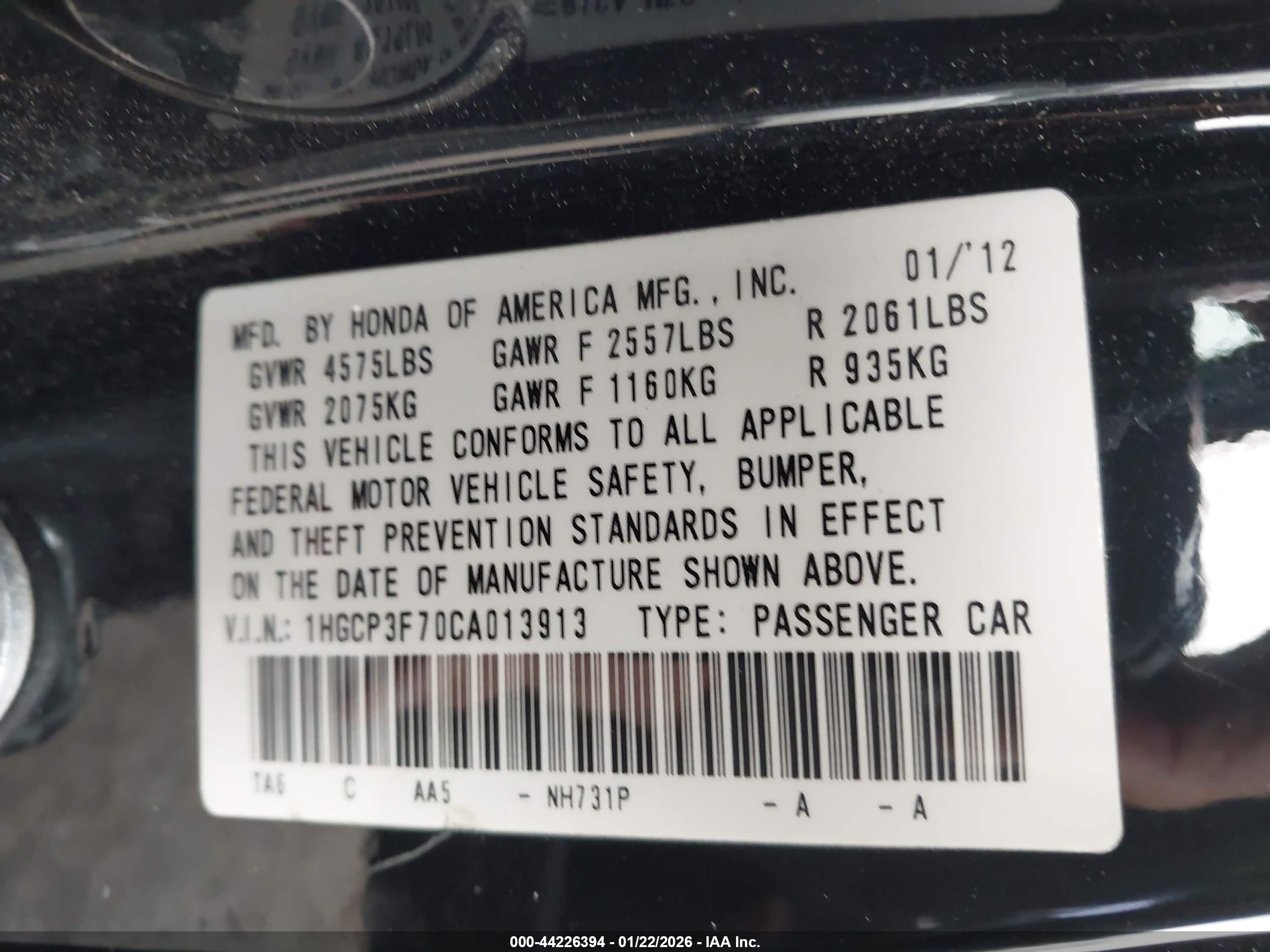 HONDA ACCORD image 9
