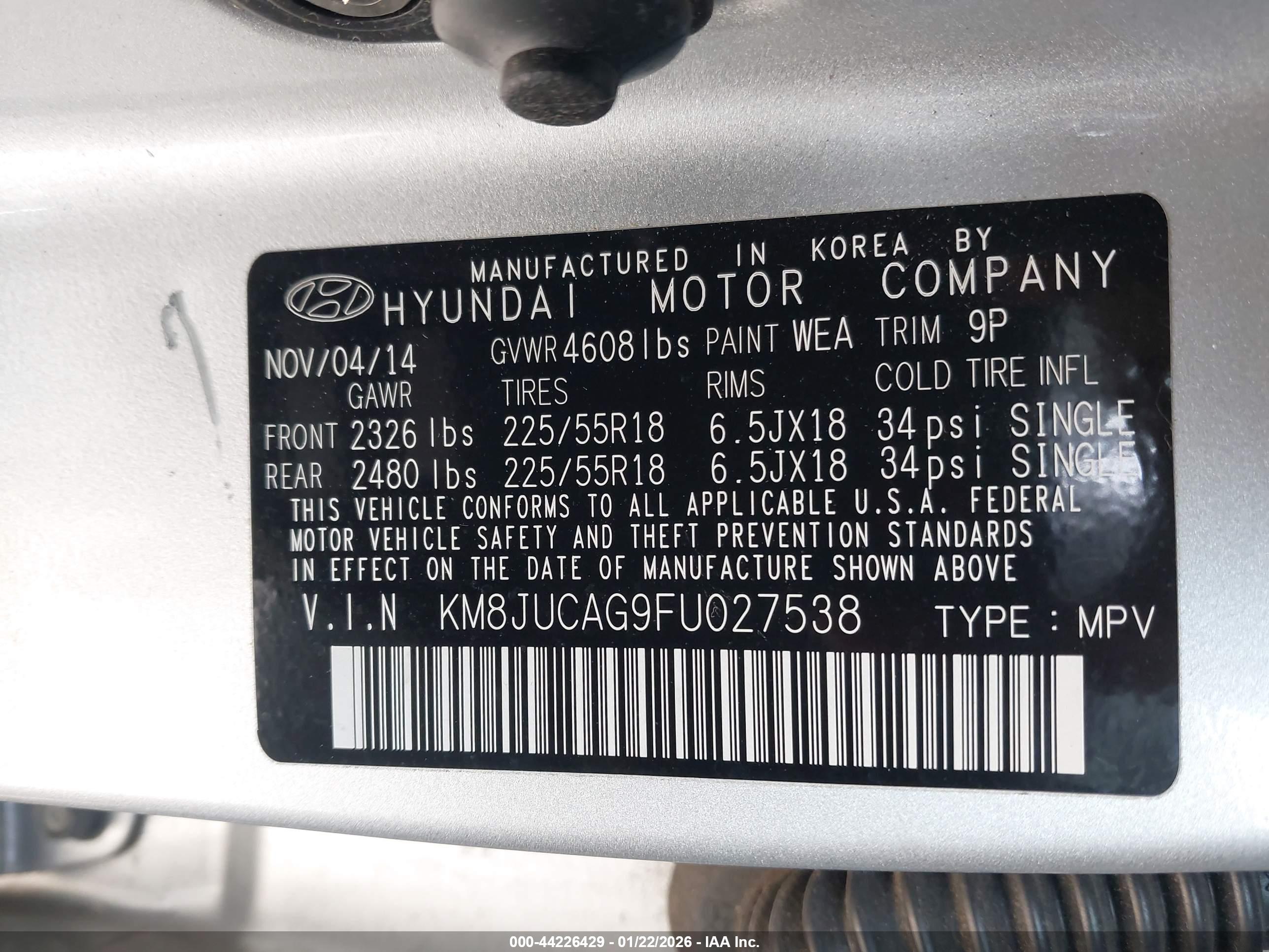 HYUNDAI TUCSON image 9