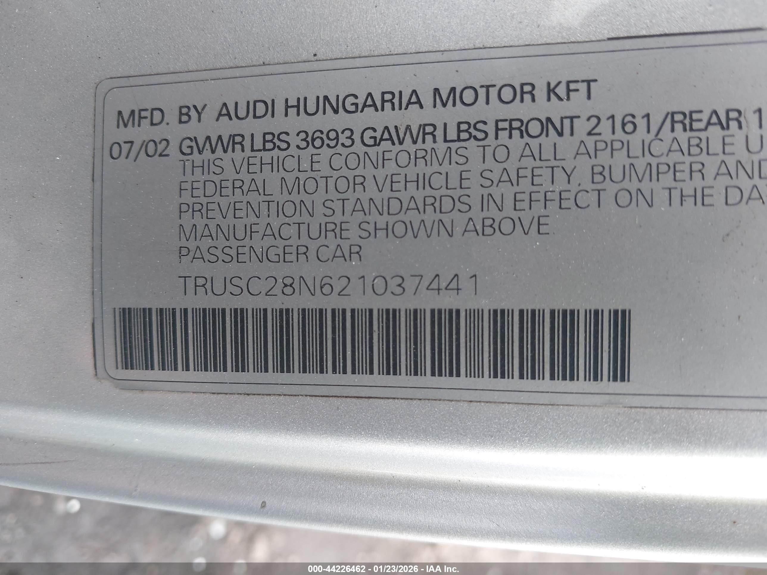 AUDI TT image 9
