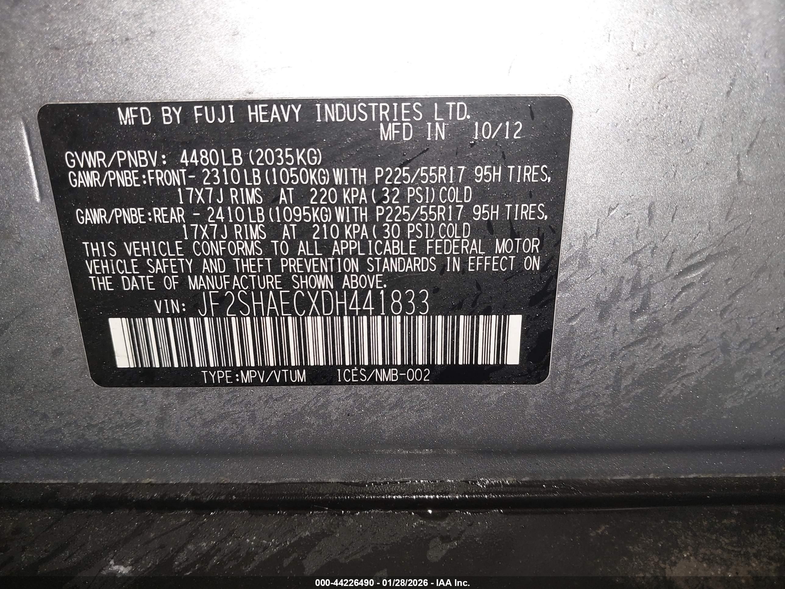 SUBARU FORESTER image 9