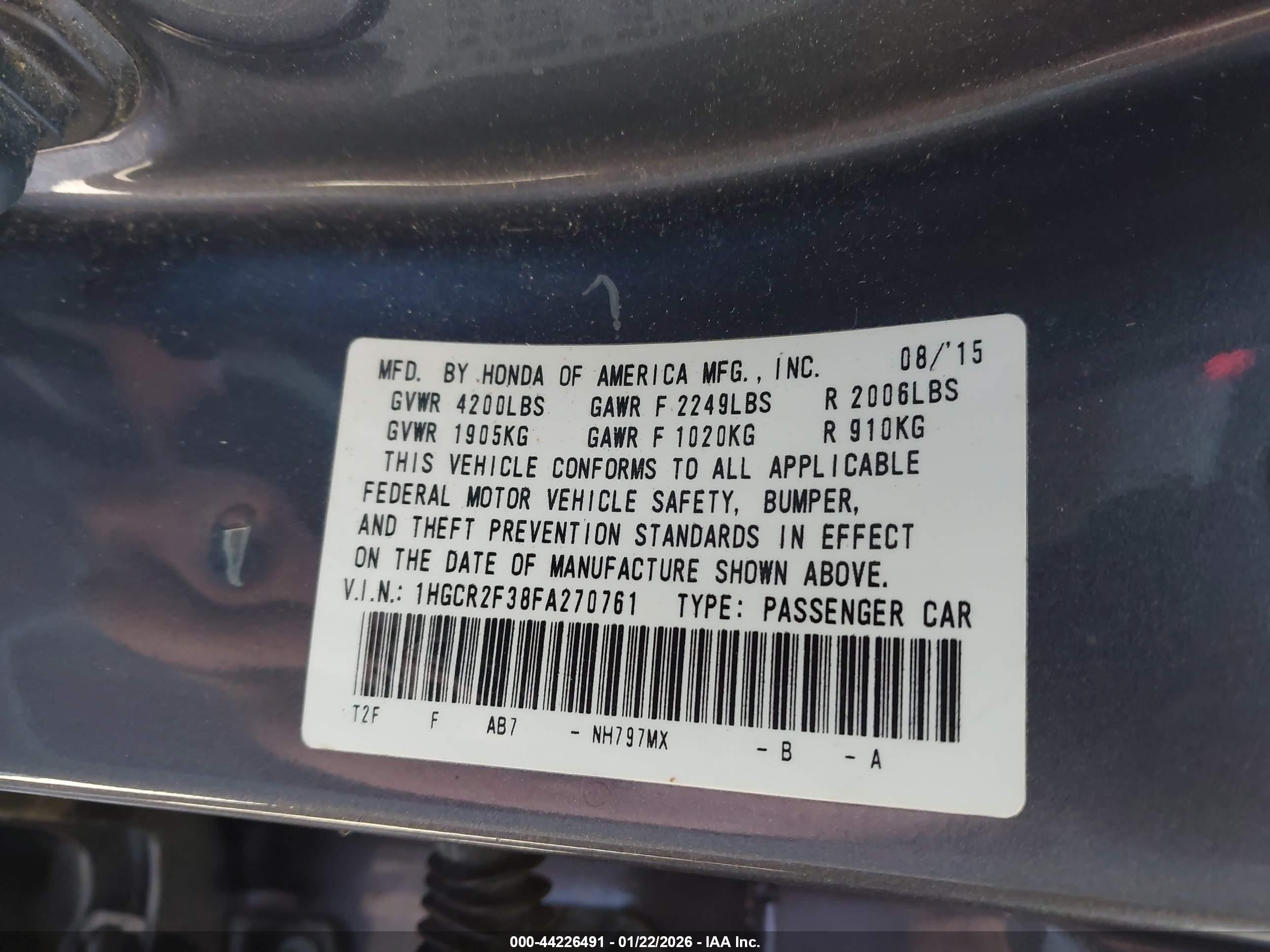 HONDA ACCORD image 9