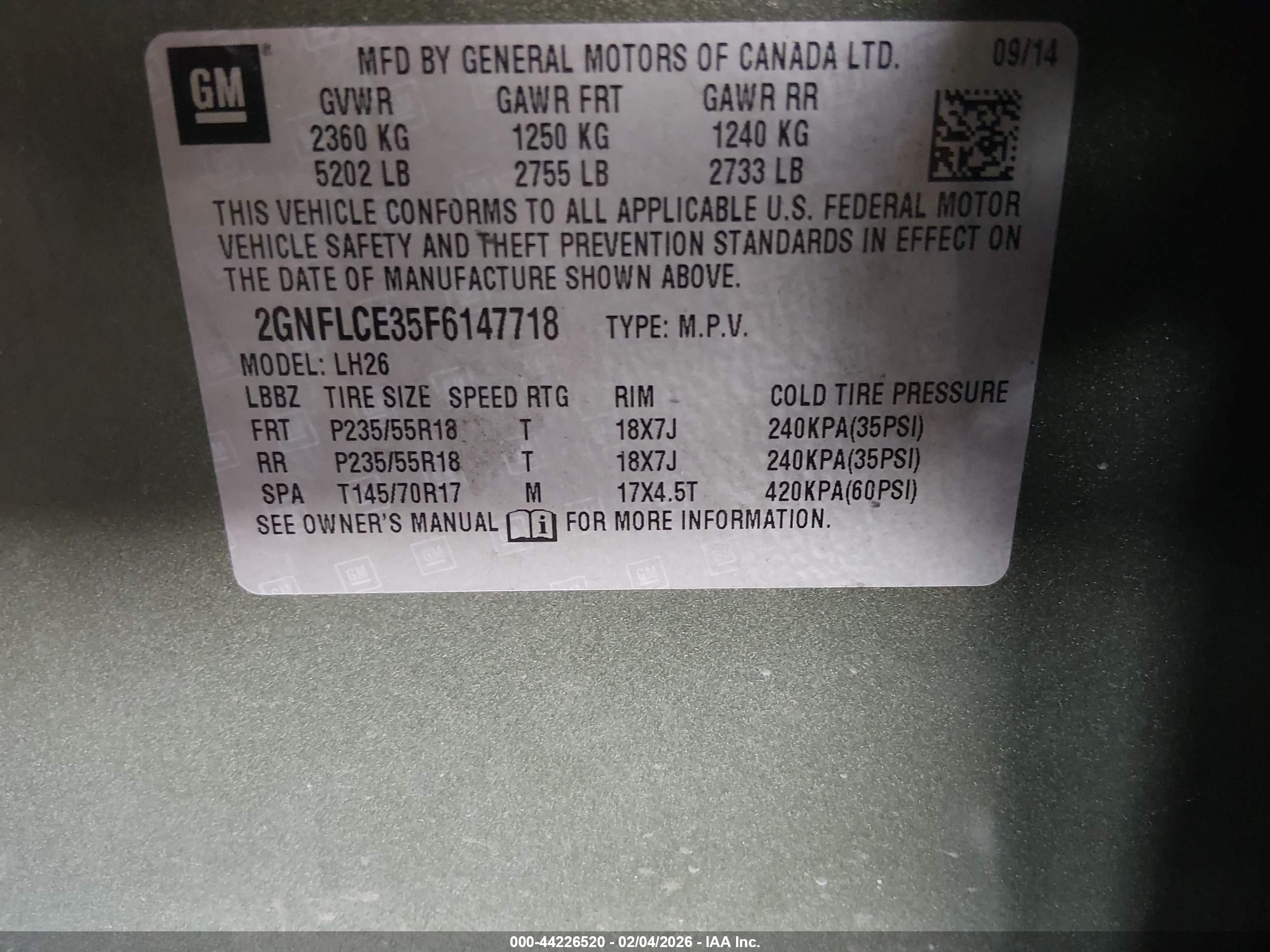 CHEVROLET EQUINOX image 9