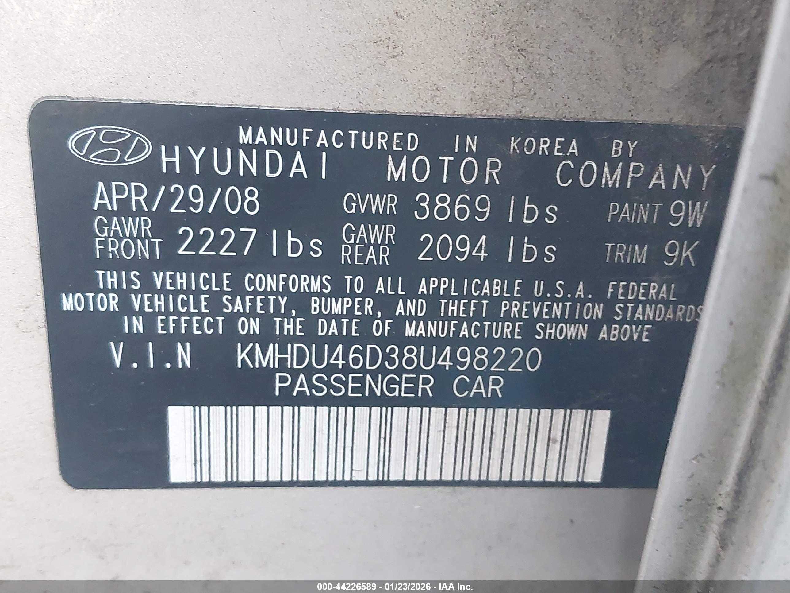 HYUNDAI ELANTRA image 9