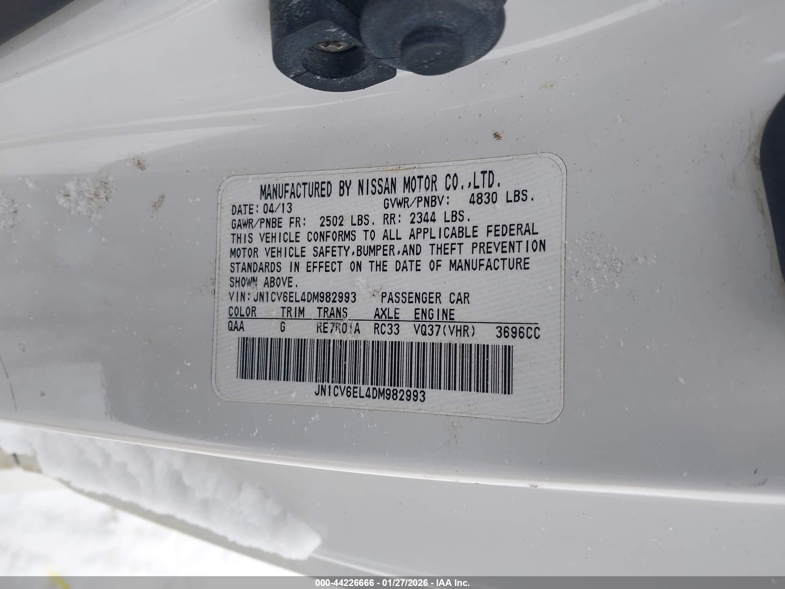 INFINITI G37X image 9