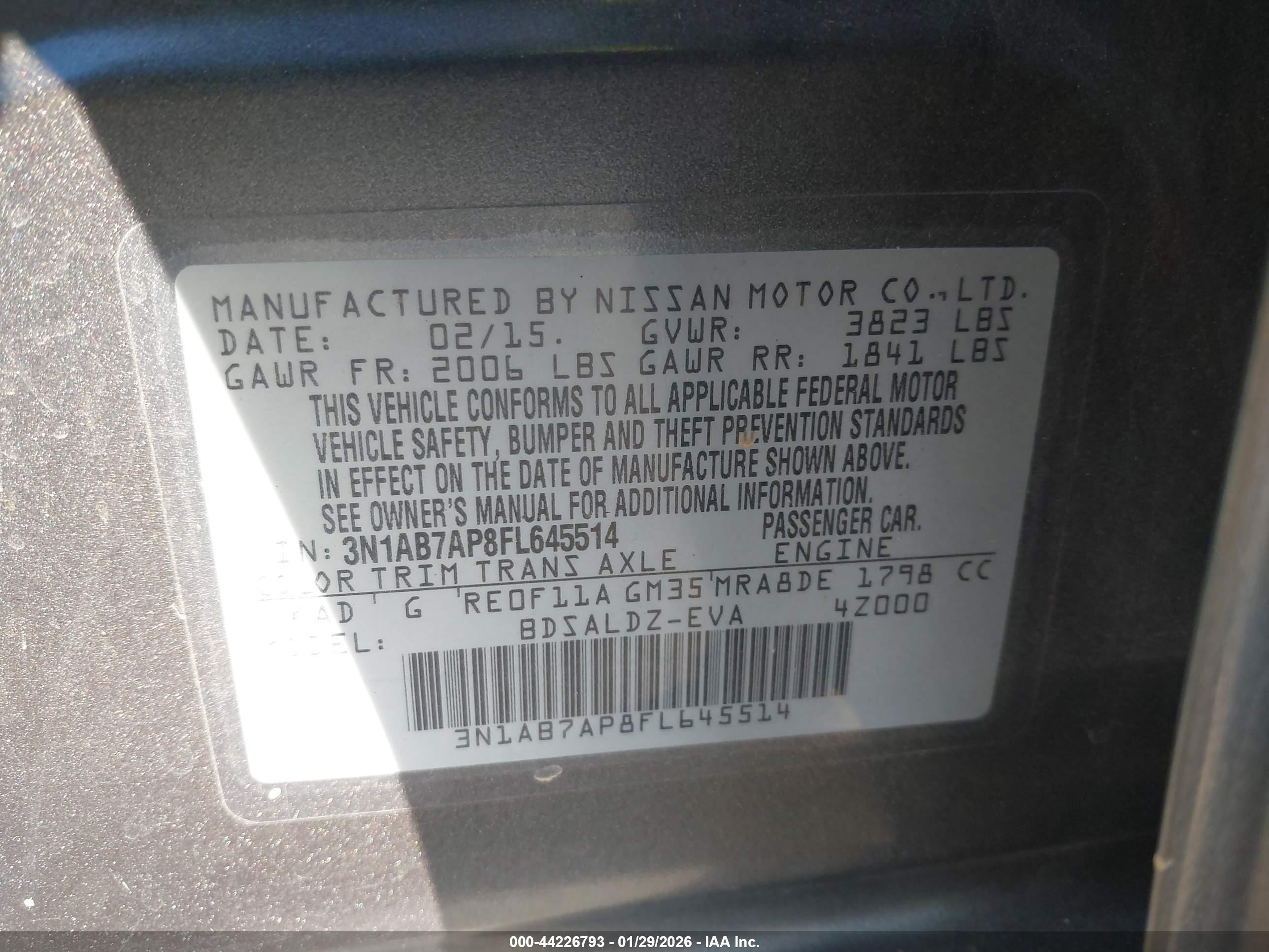 NISSAN SENTRA image 9