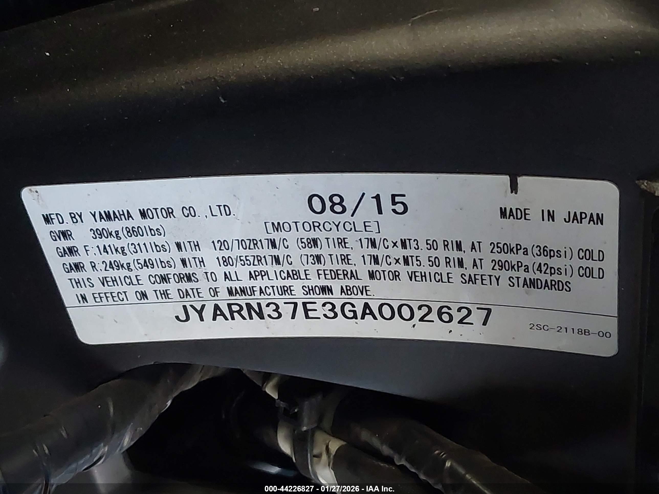 YAMAHA FJ09 image 10