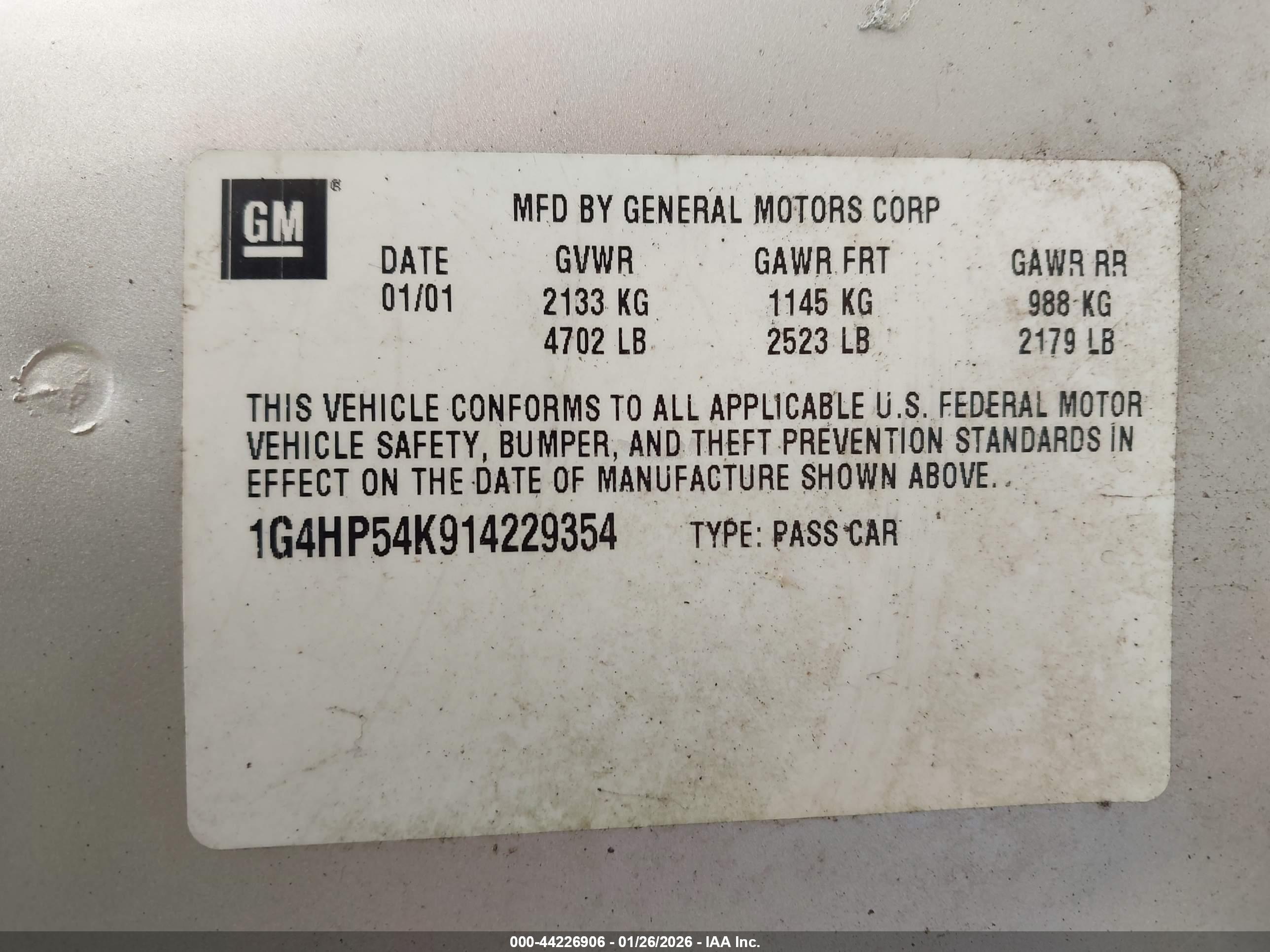 BUICK LESABRE image 9