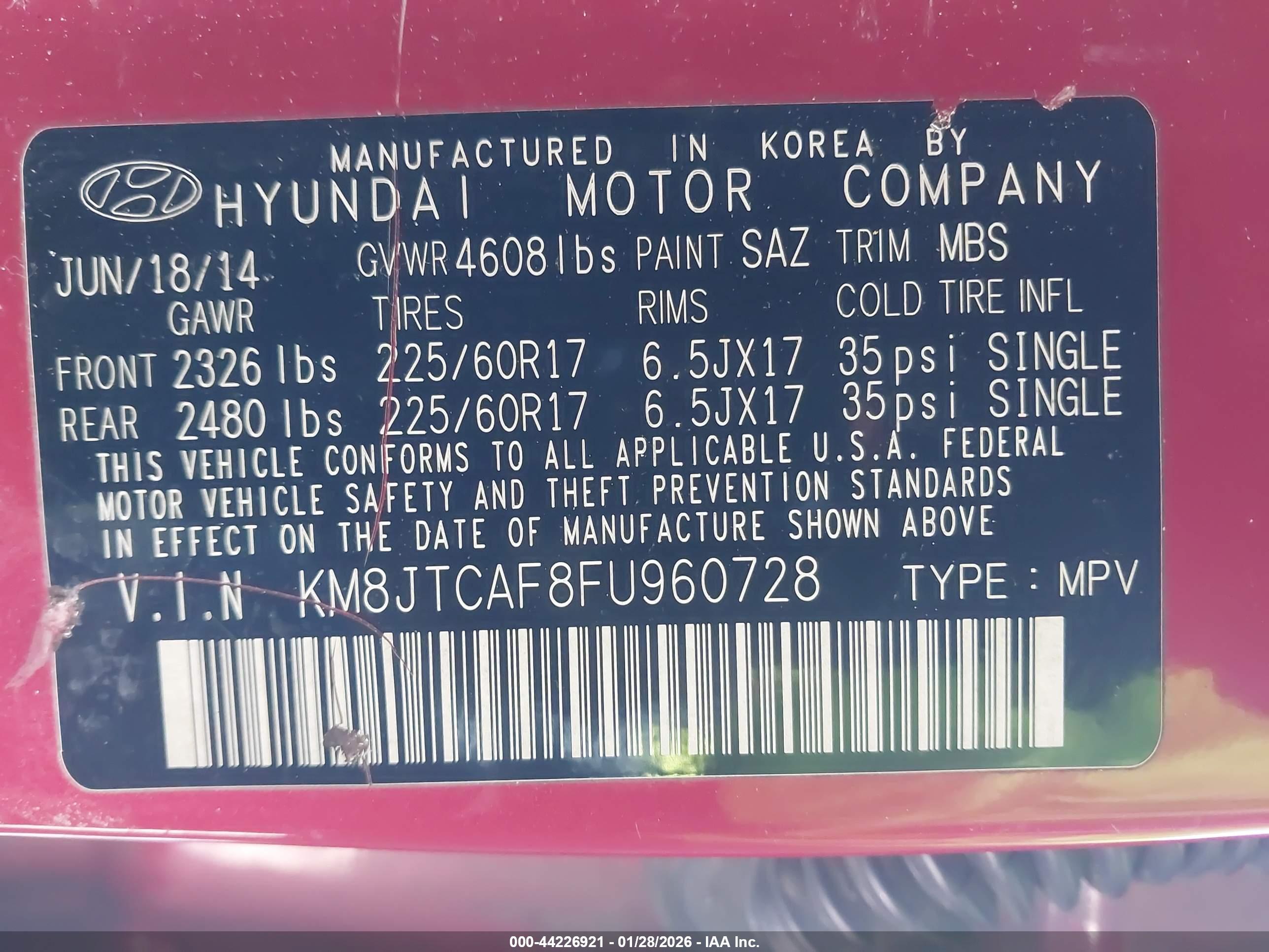 HYUNDAI TUCSON image 9