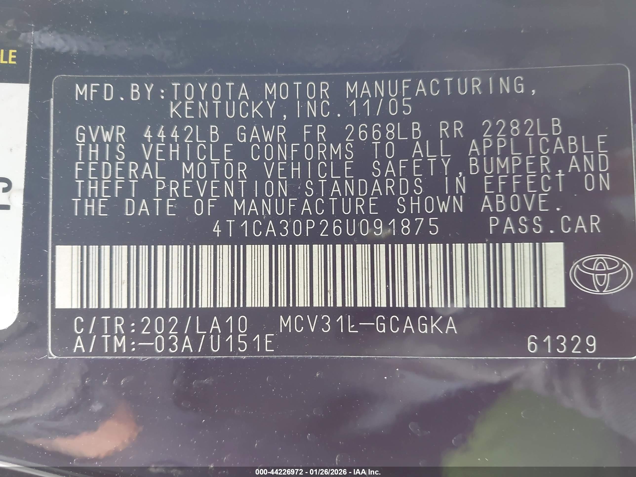 TOYOTA CAMRY image 9