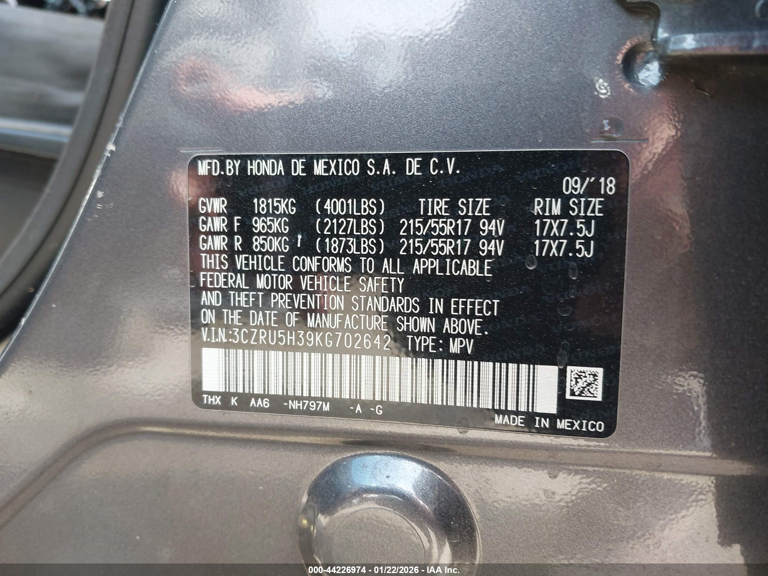 HONDA HR-V image 9