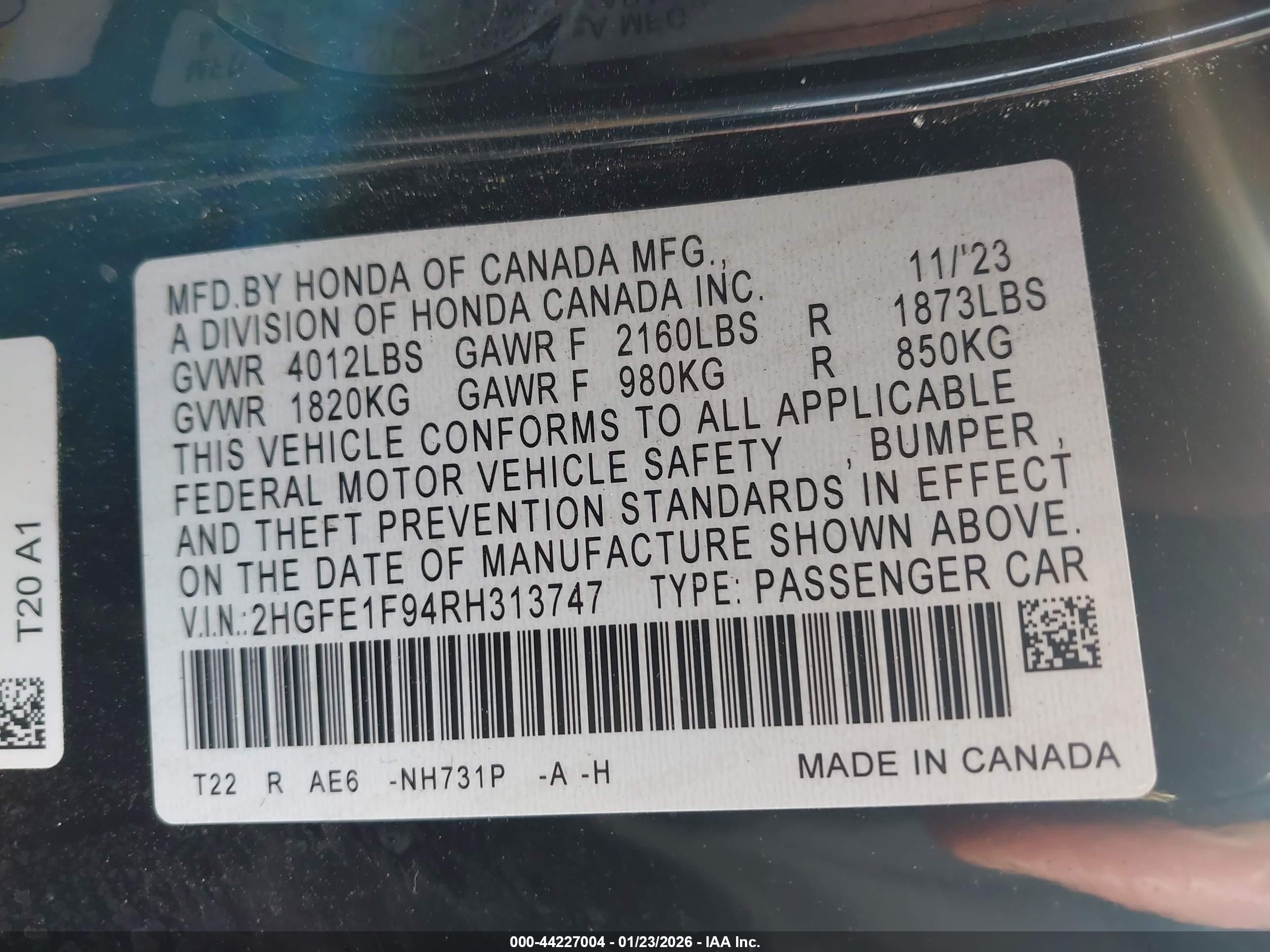 HONDA CIVIC image 9