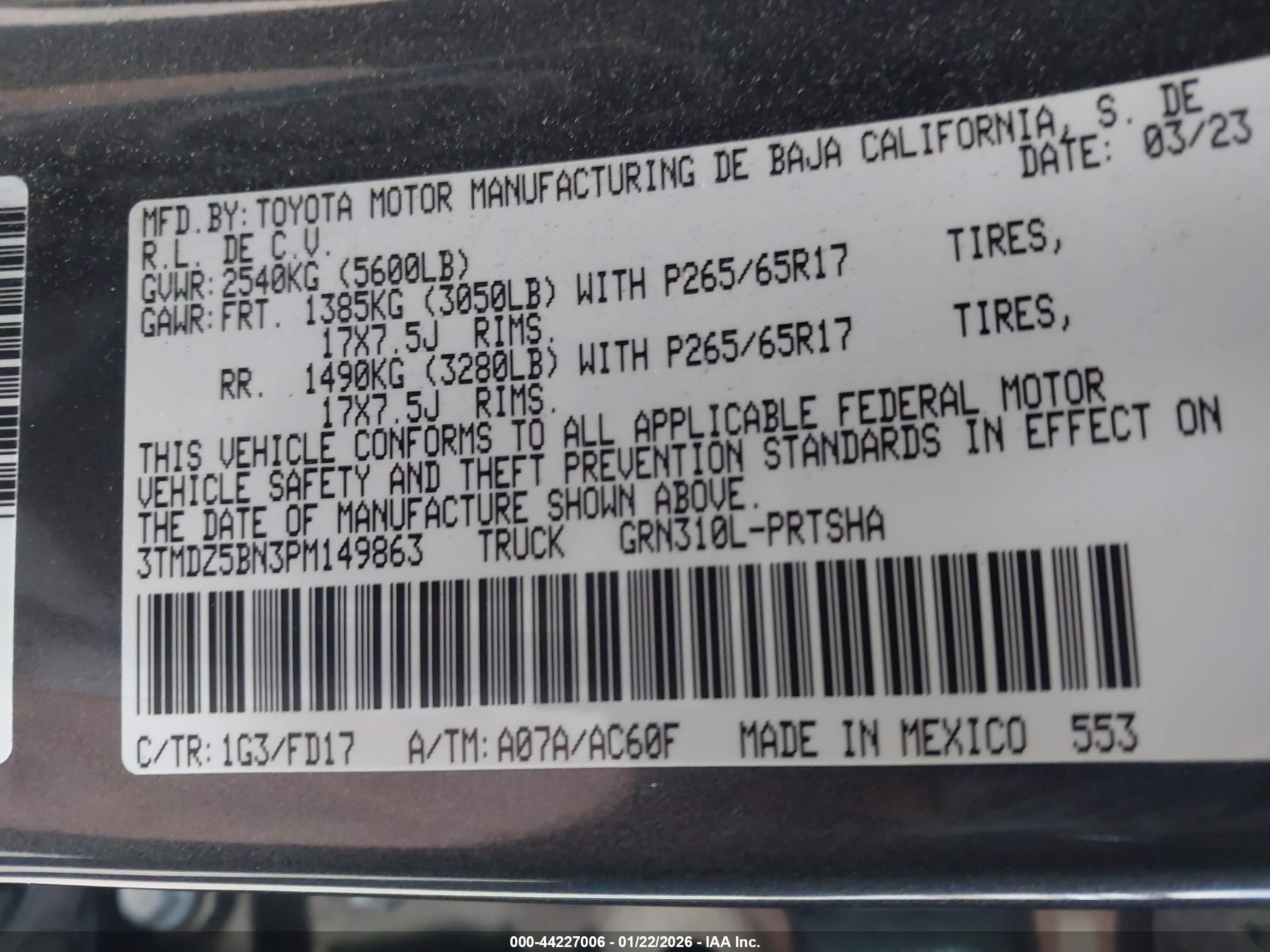 TOYOTA TACOMA image 9