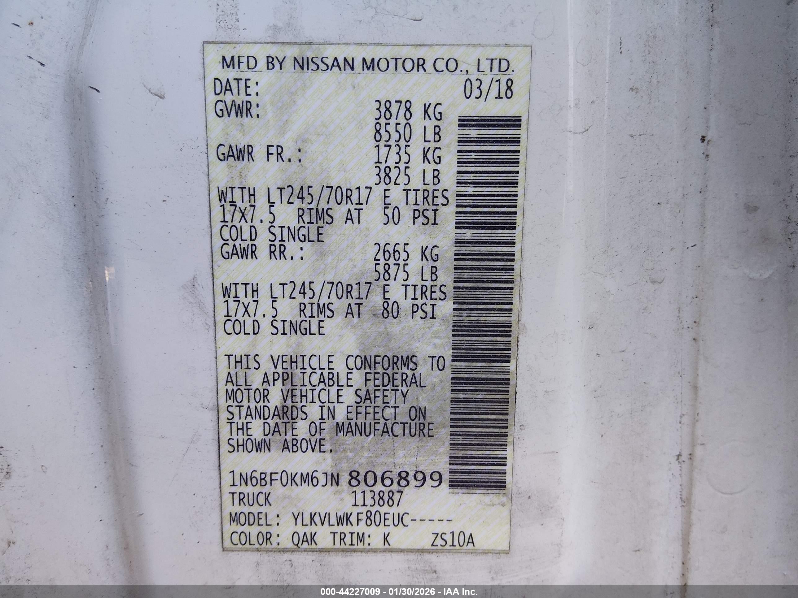 NISSAN NV image 9