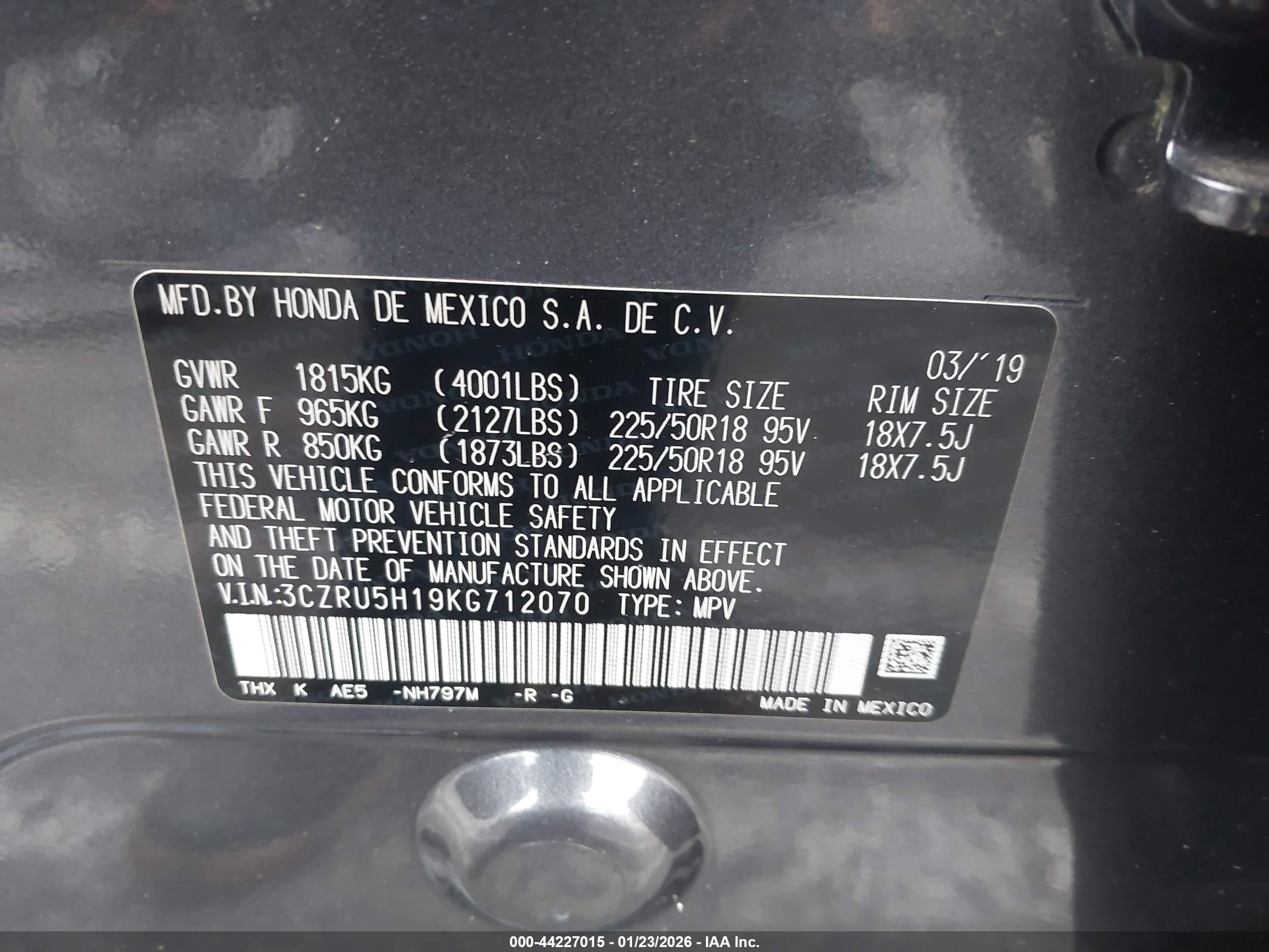 HONDA HR-V image 9
