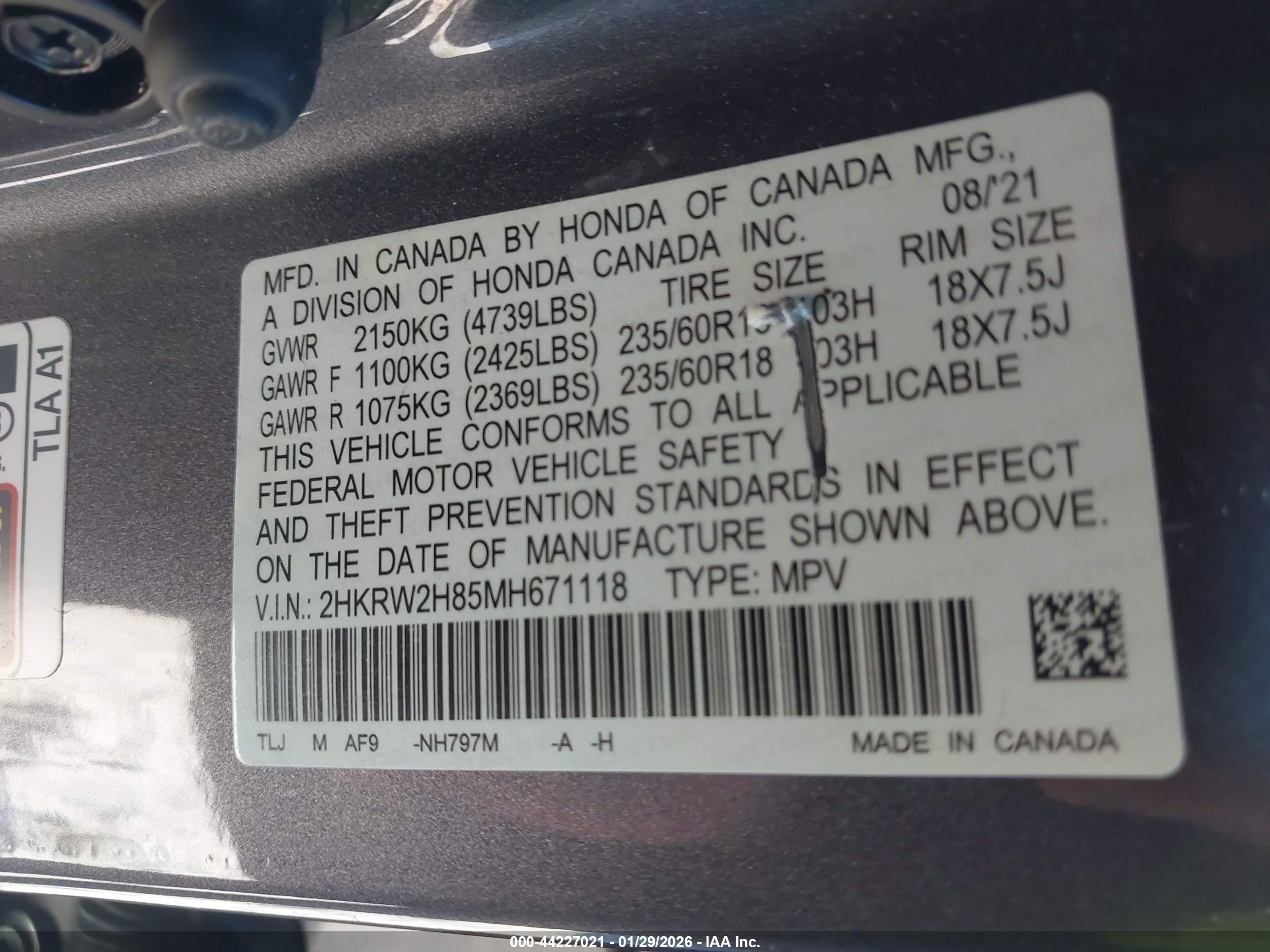HONDA CR-V image 9