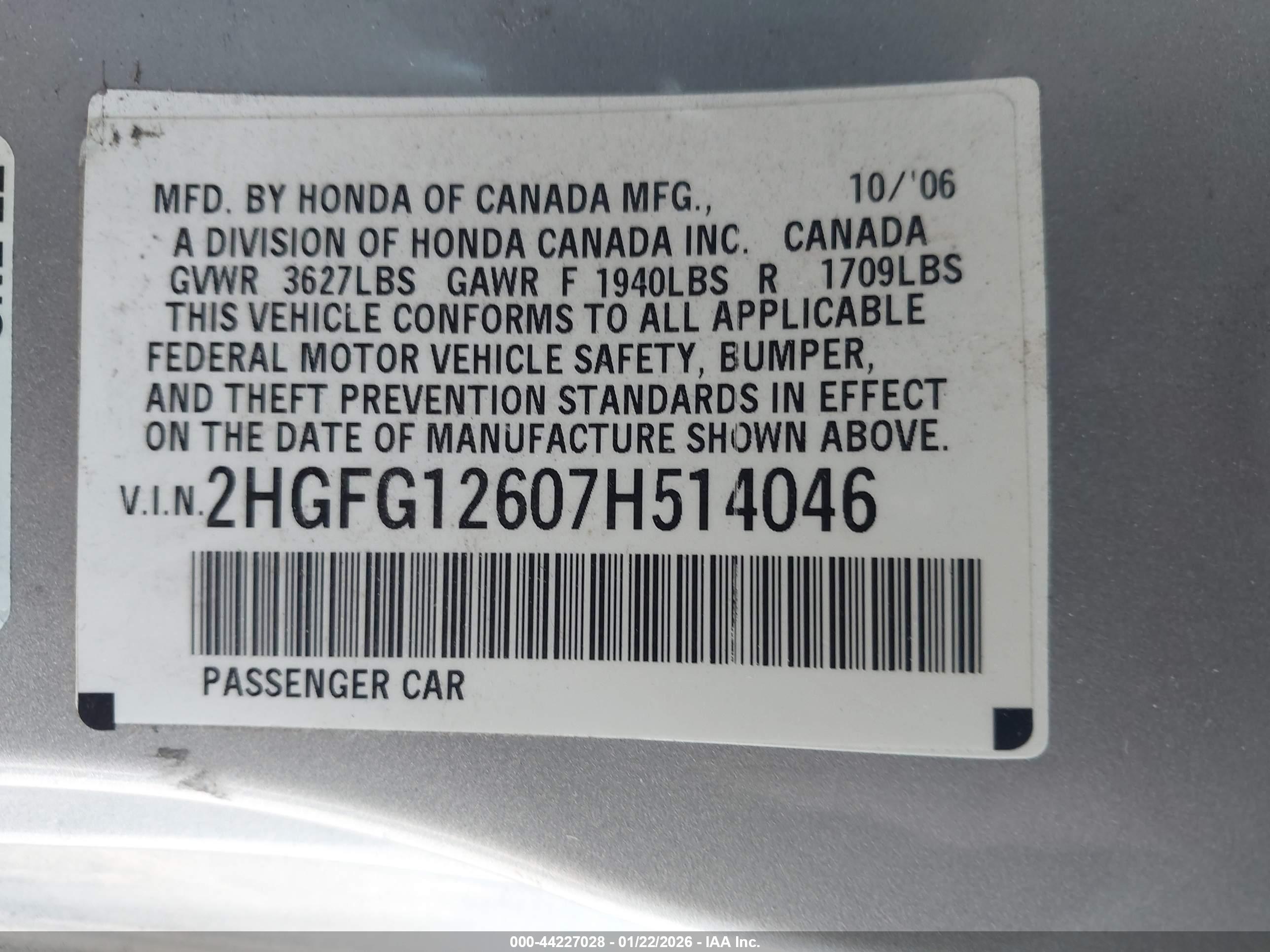 HONDA CIVIC image 9