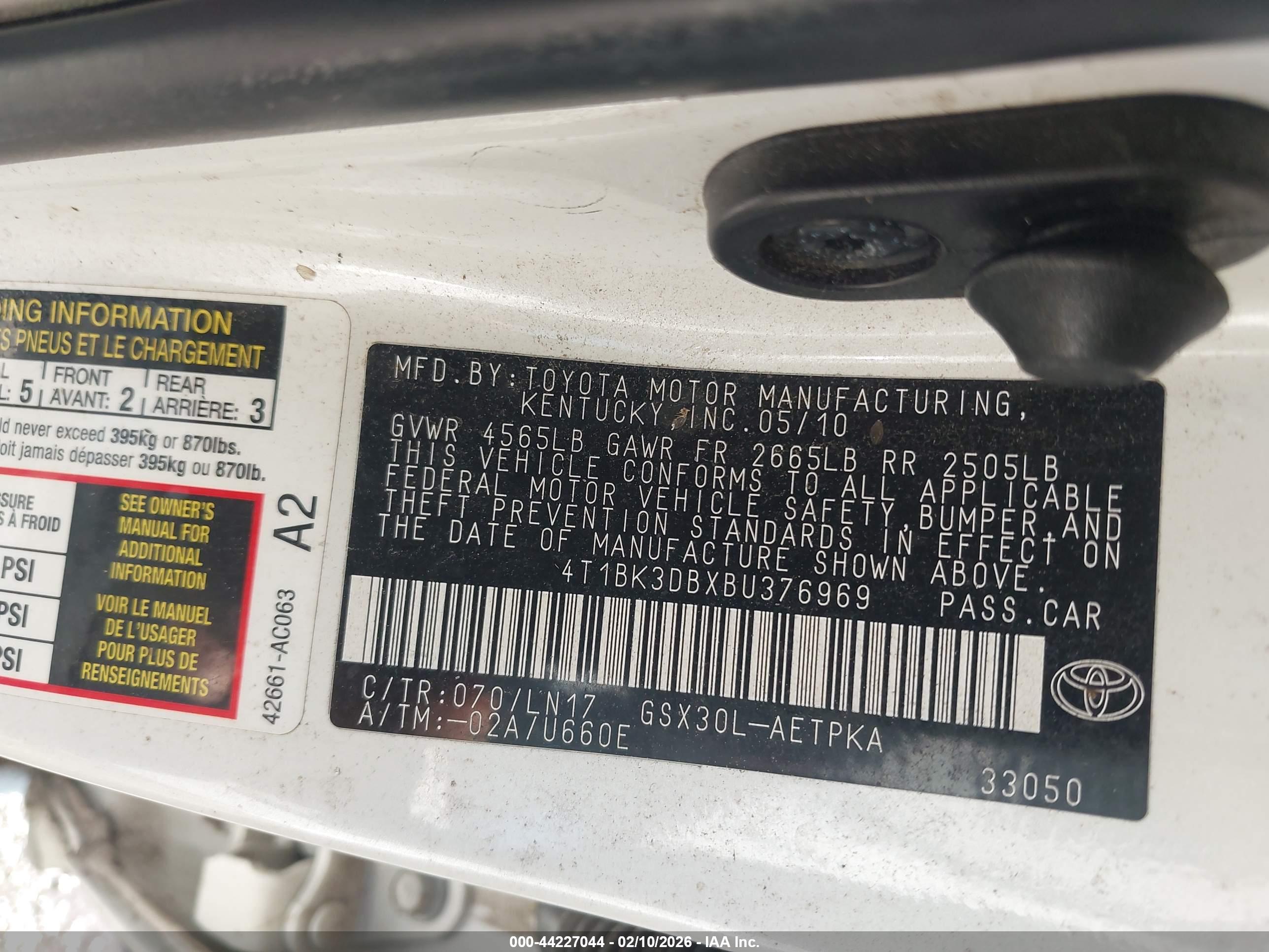 TOYOTA AVALON image 9