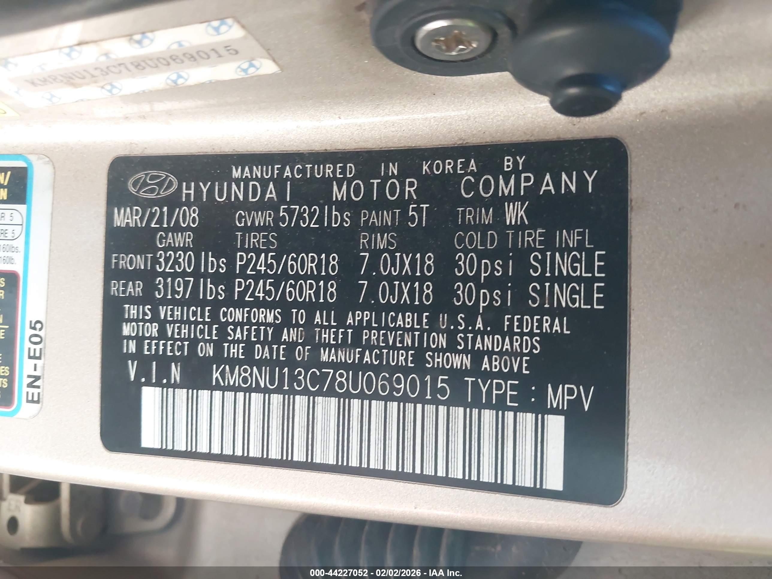 HYUNDAI VERACRUZ image 9