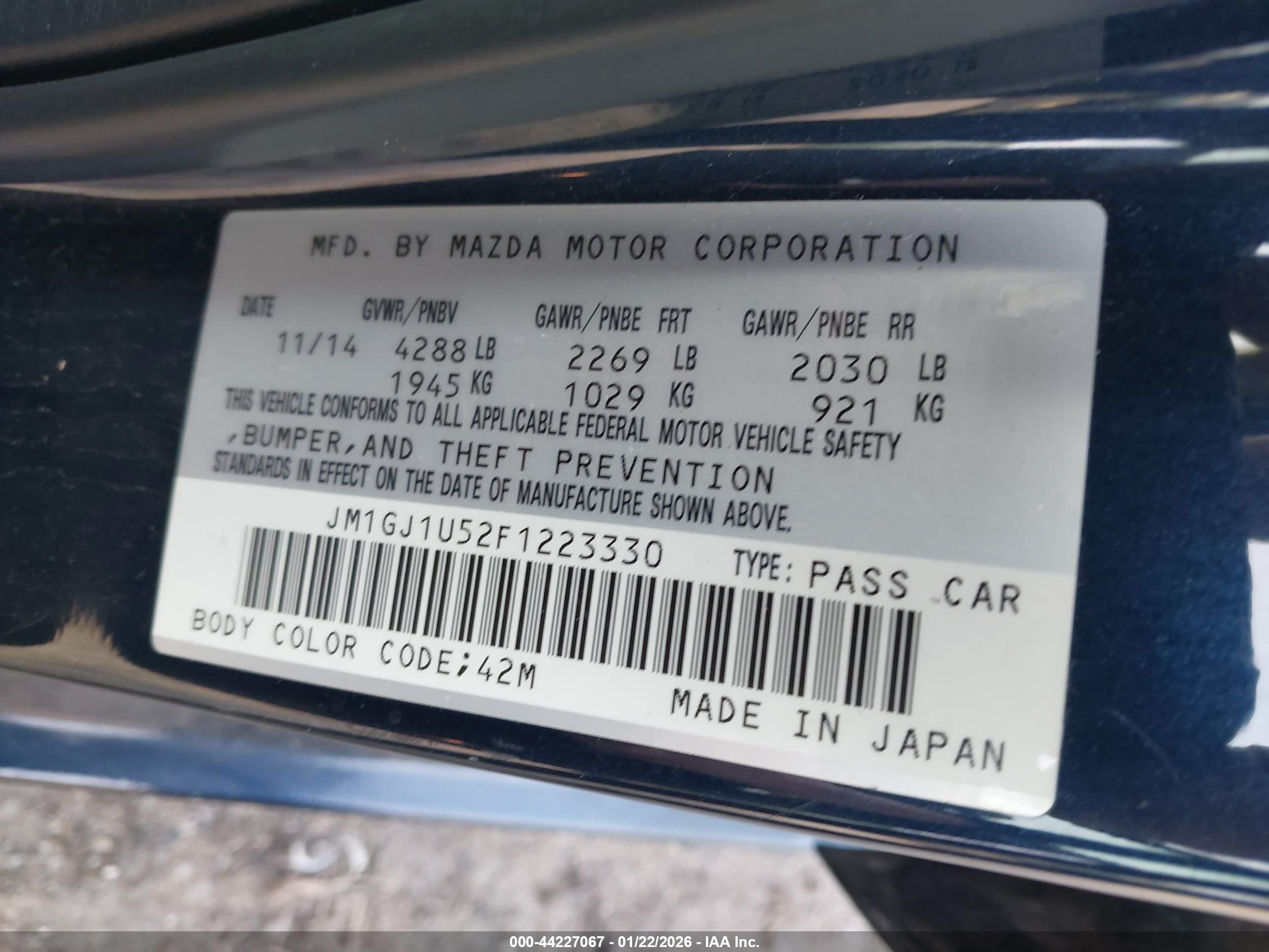 MAZDA MAZDA6 image 9