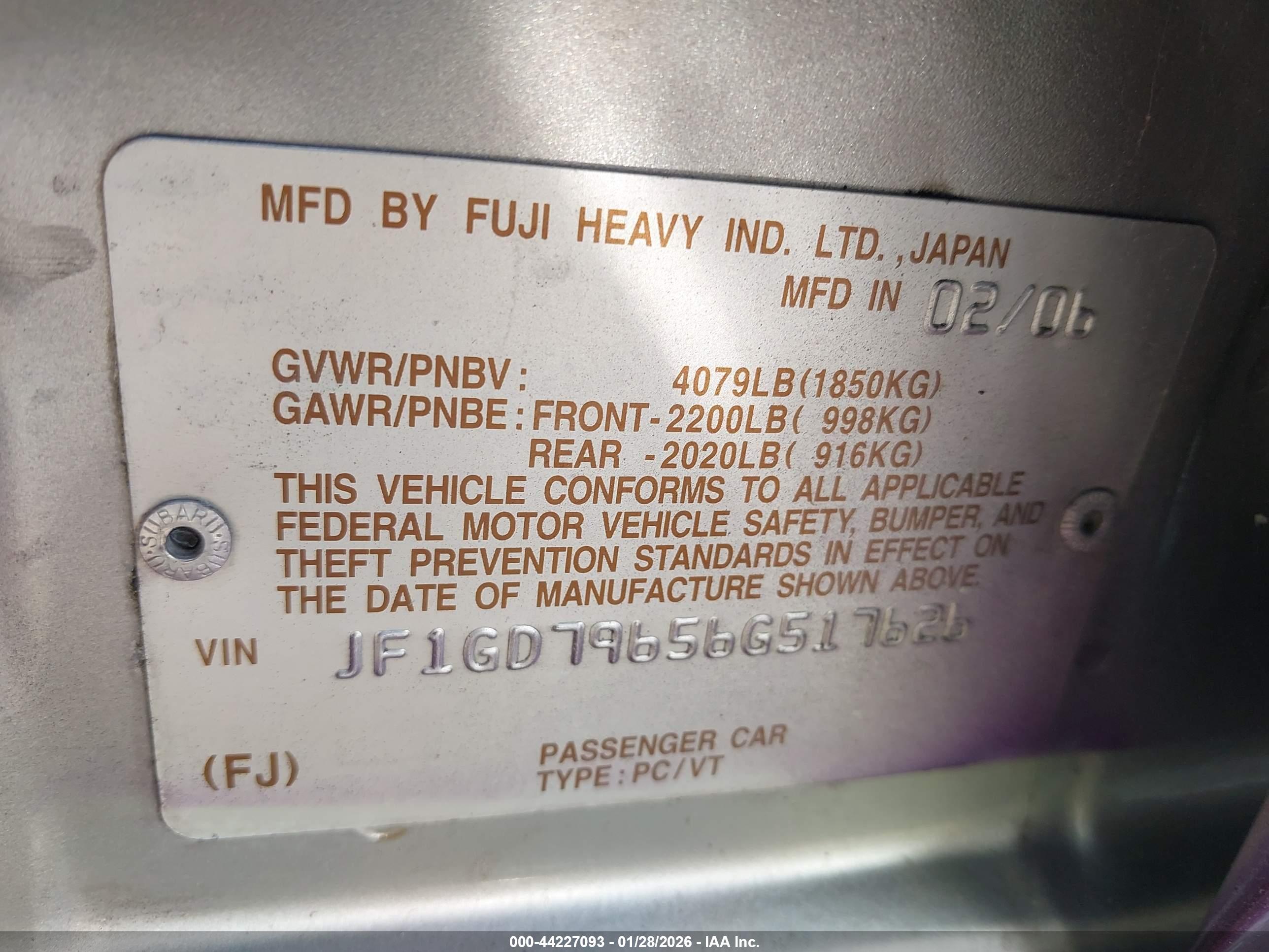 SUBARU IMPREZA image 9