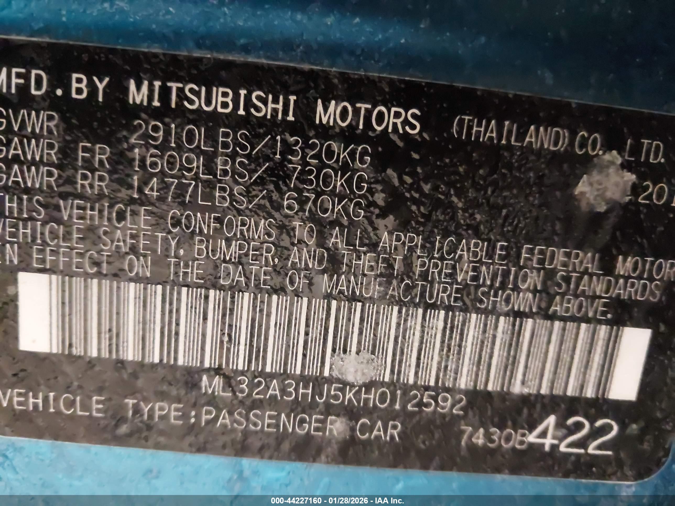 MITSUBISHI MIRAGE image 9