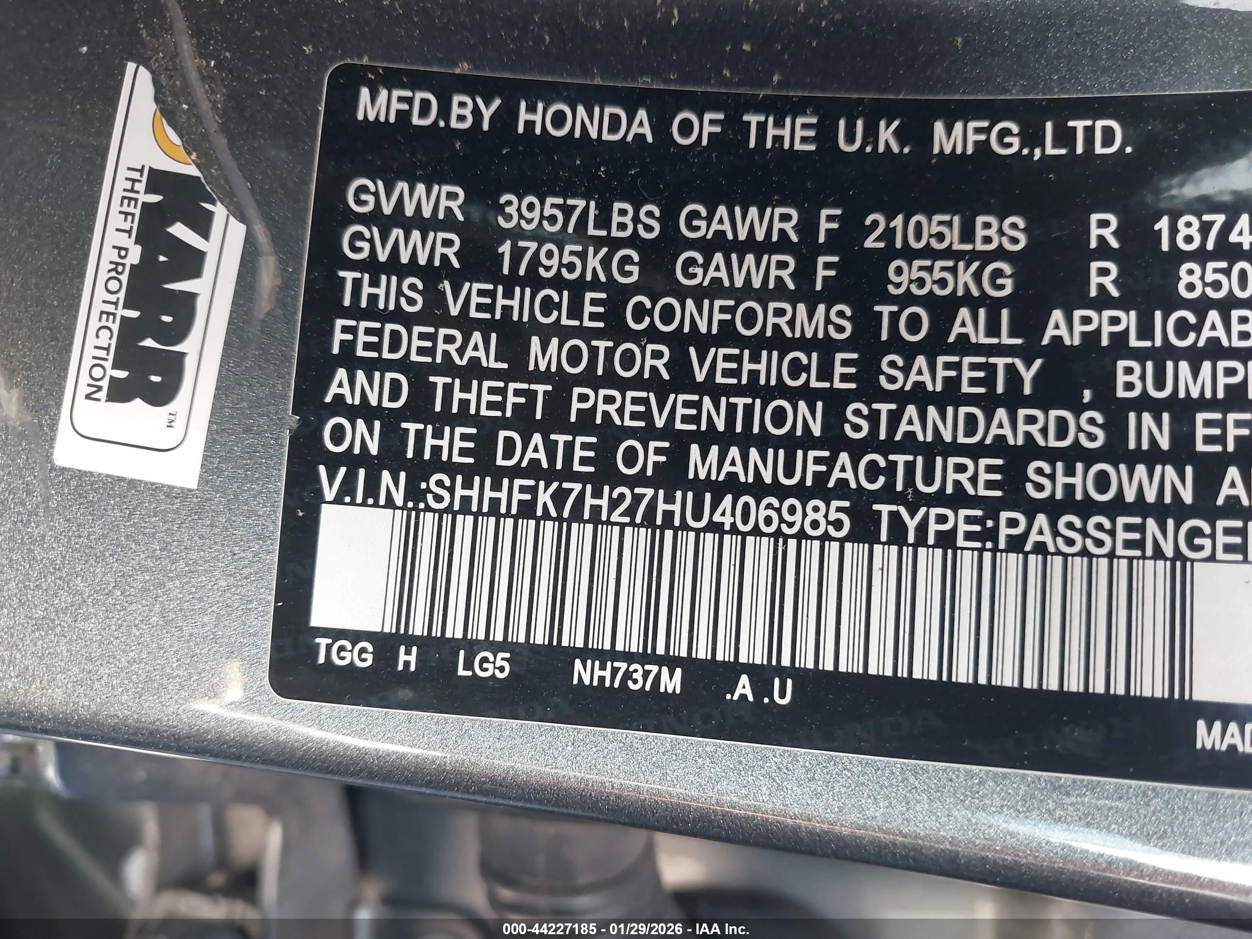 HONDA CIVIC image 9