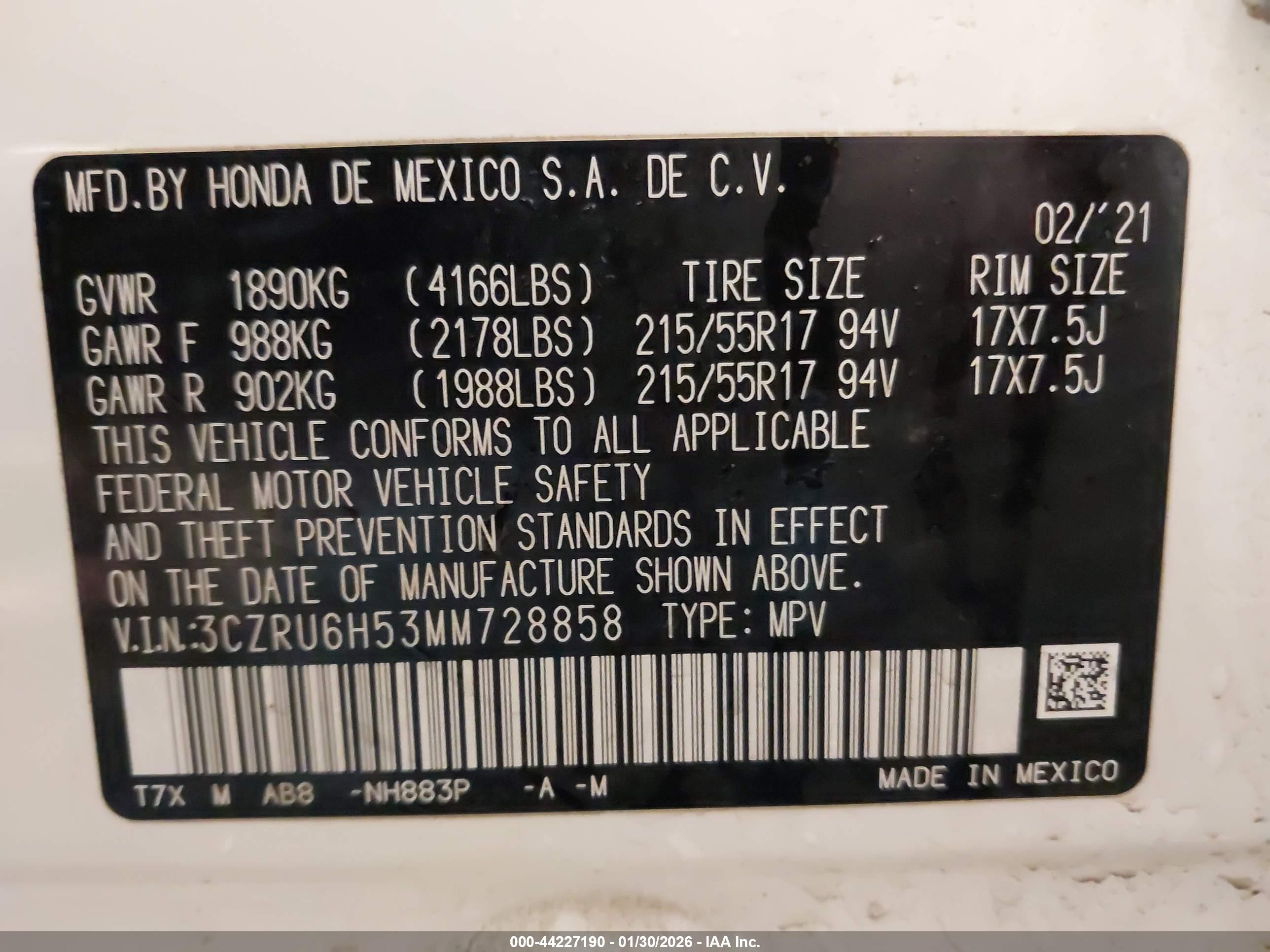 HONDA HR-V image 9
