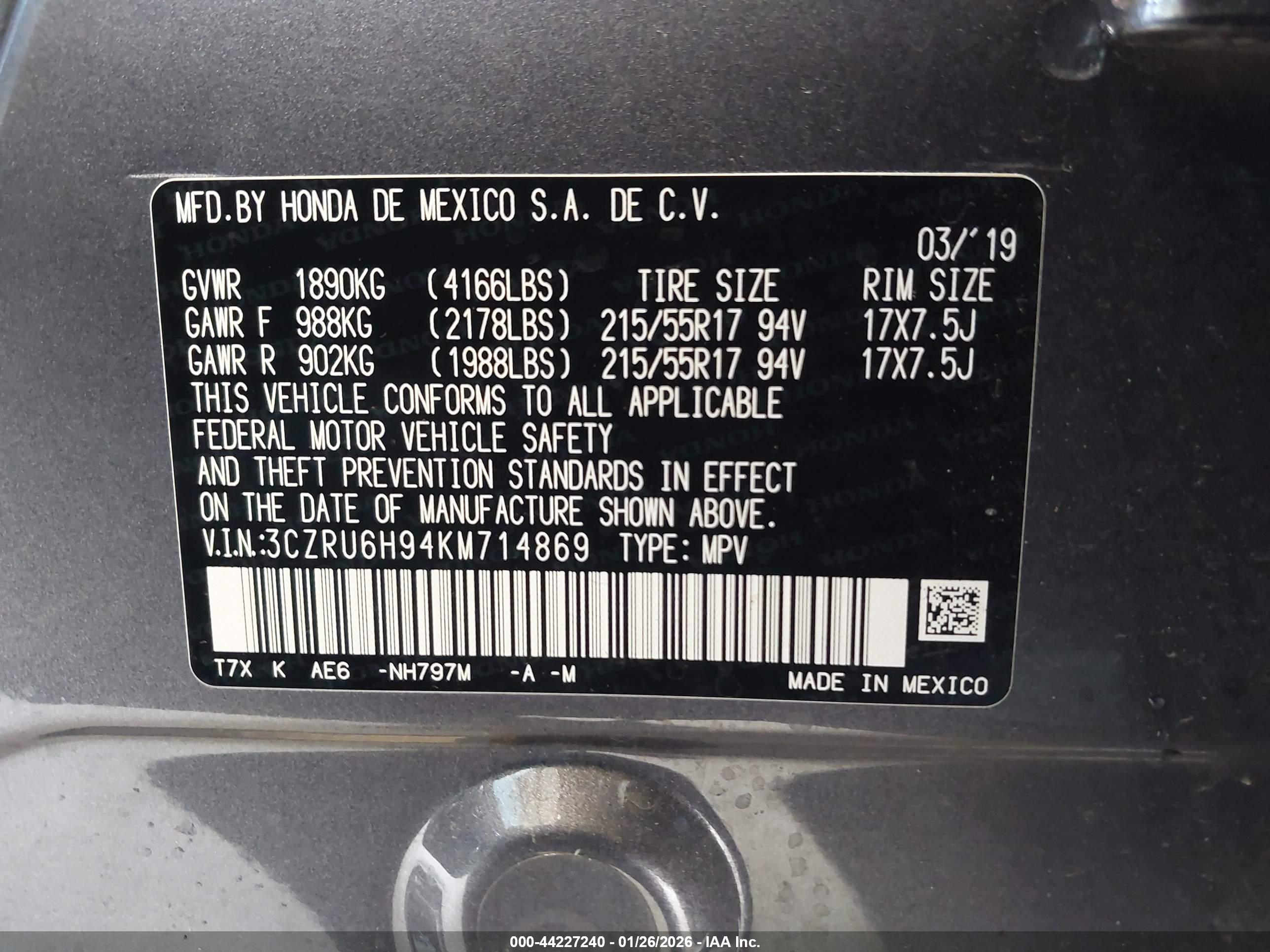 HONDA HR-V image 9