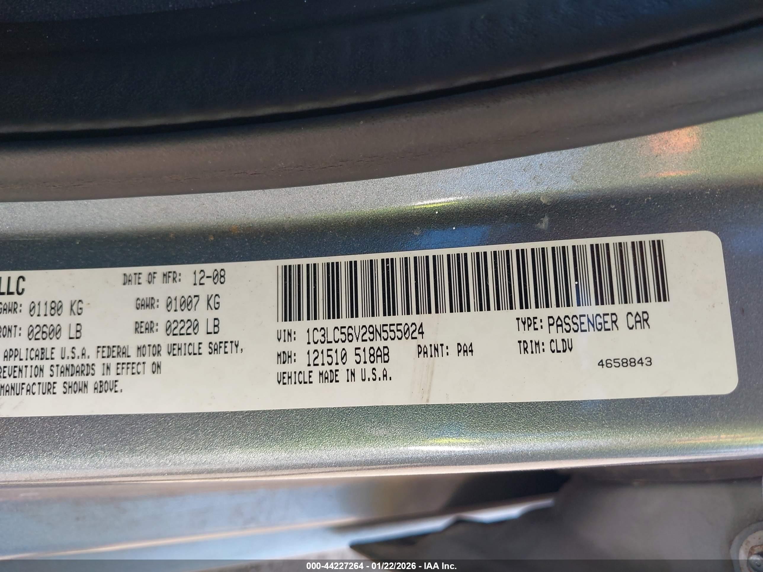 CHRYSLER SEBRING image 9