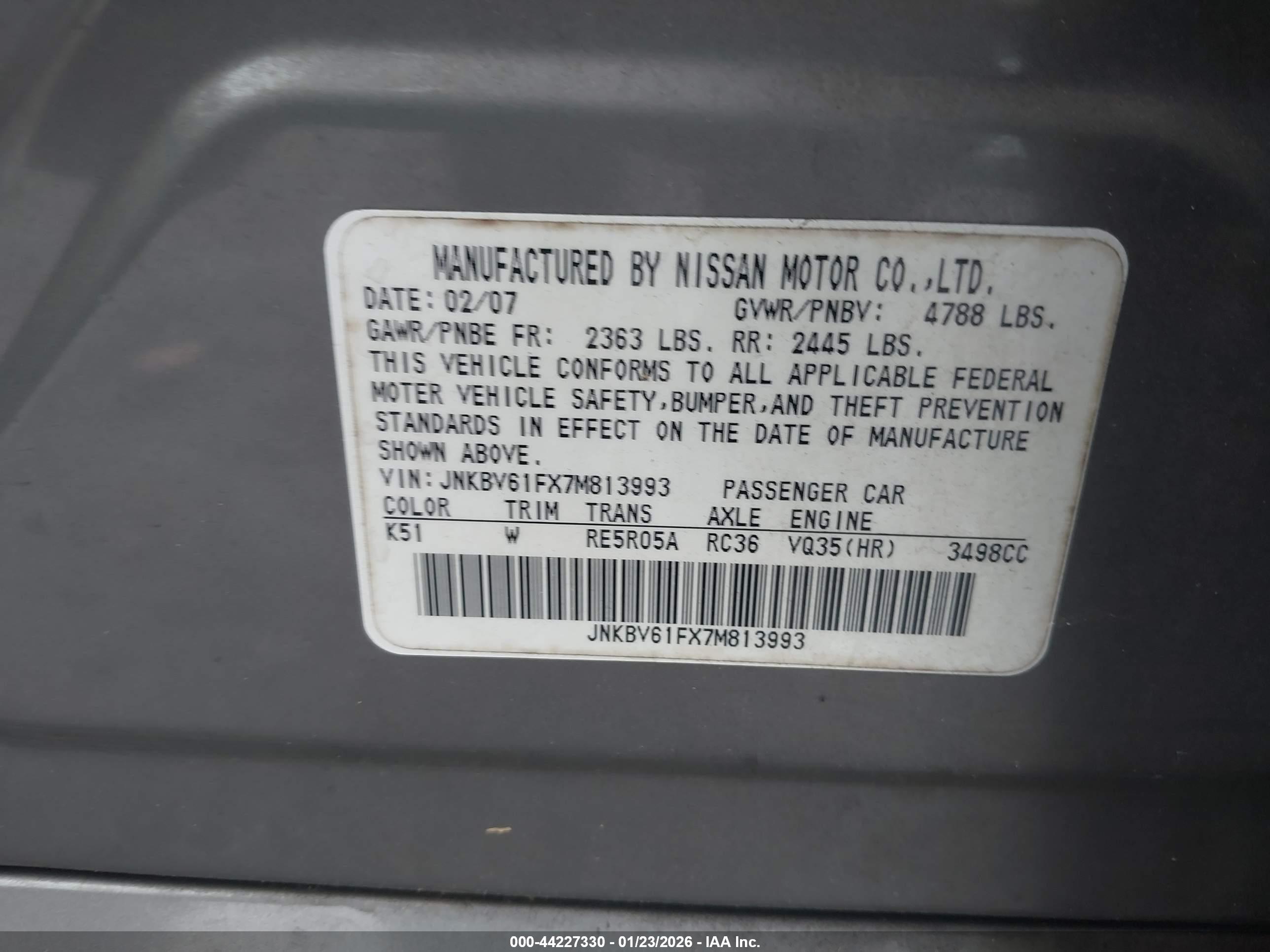 INFINITI G35X image 9
