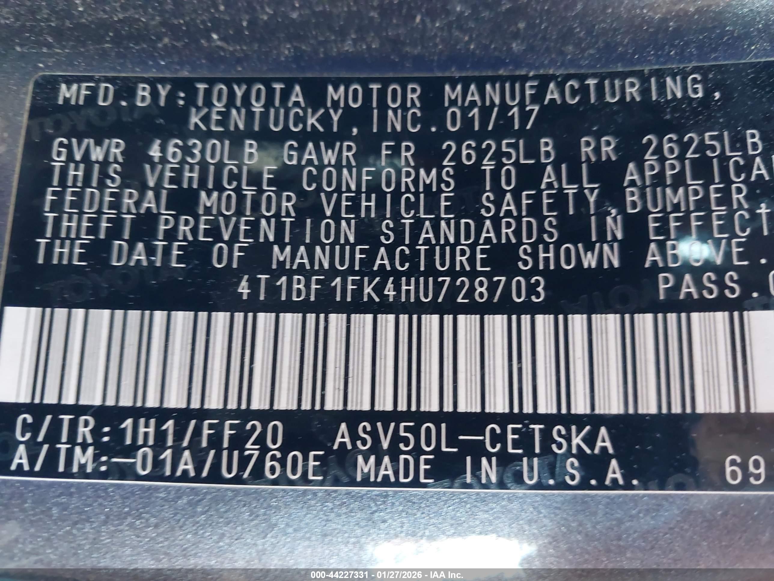 TOYOTA CAMRY image 9
