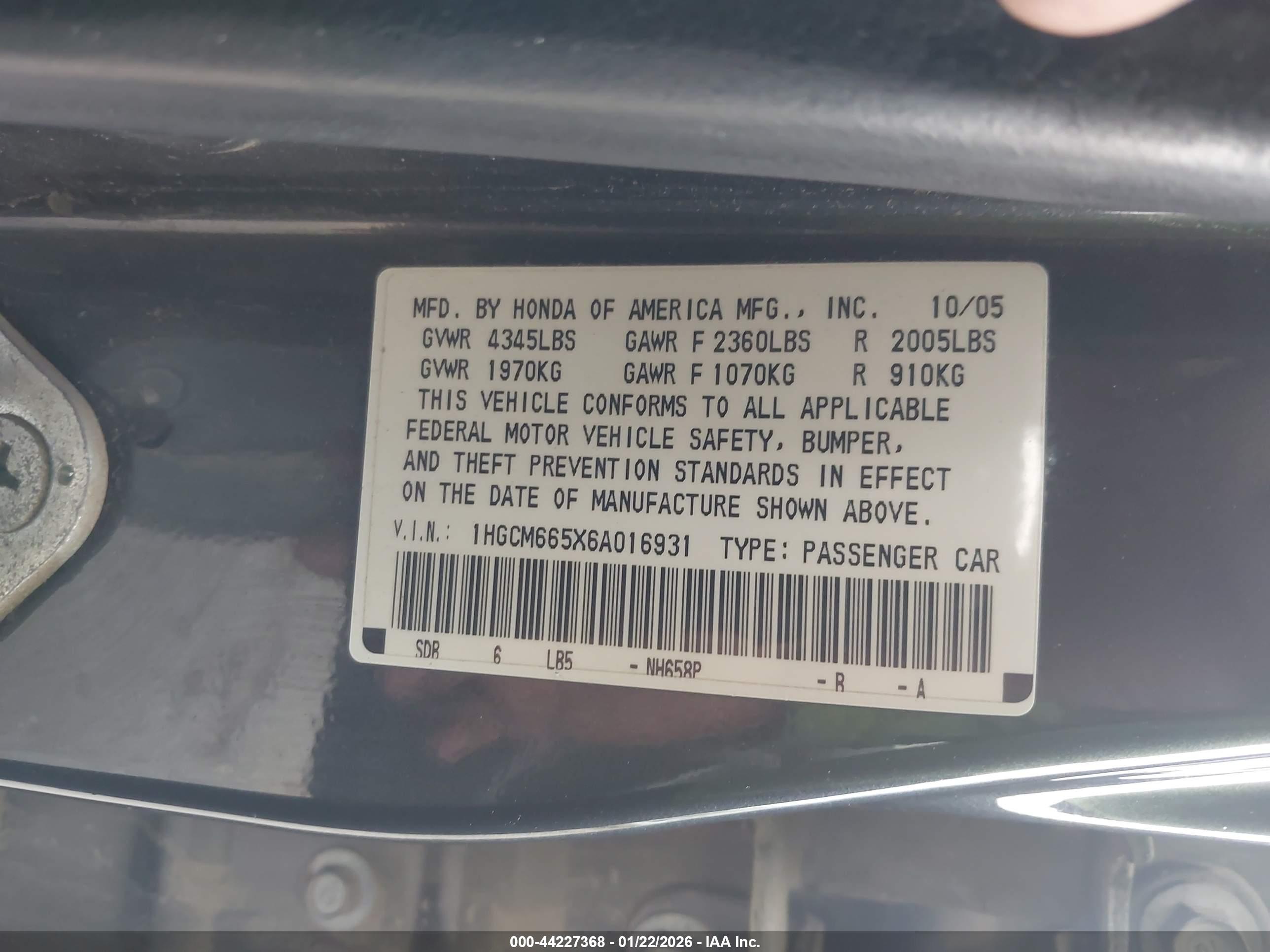 HONDA ACCORD image 9