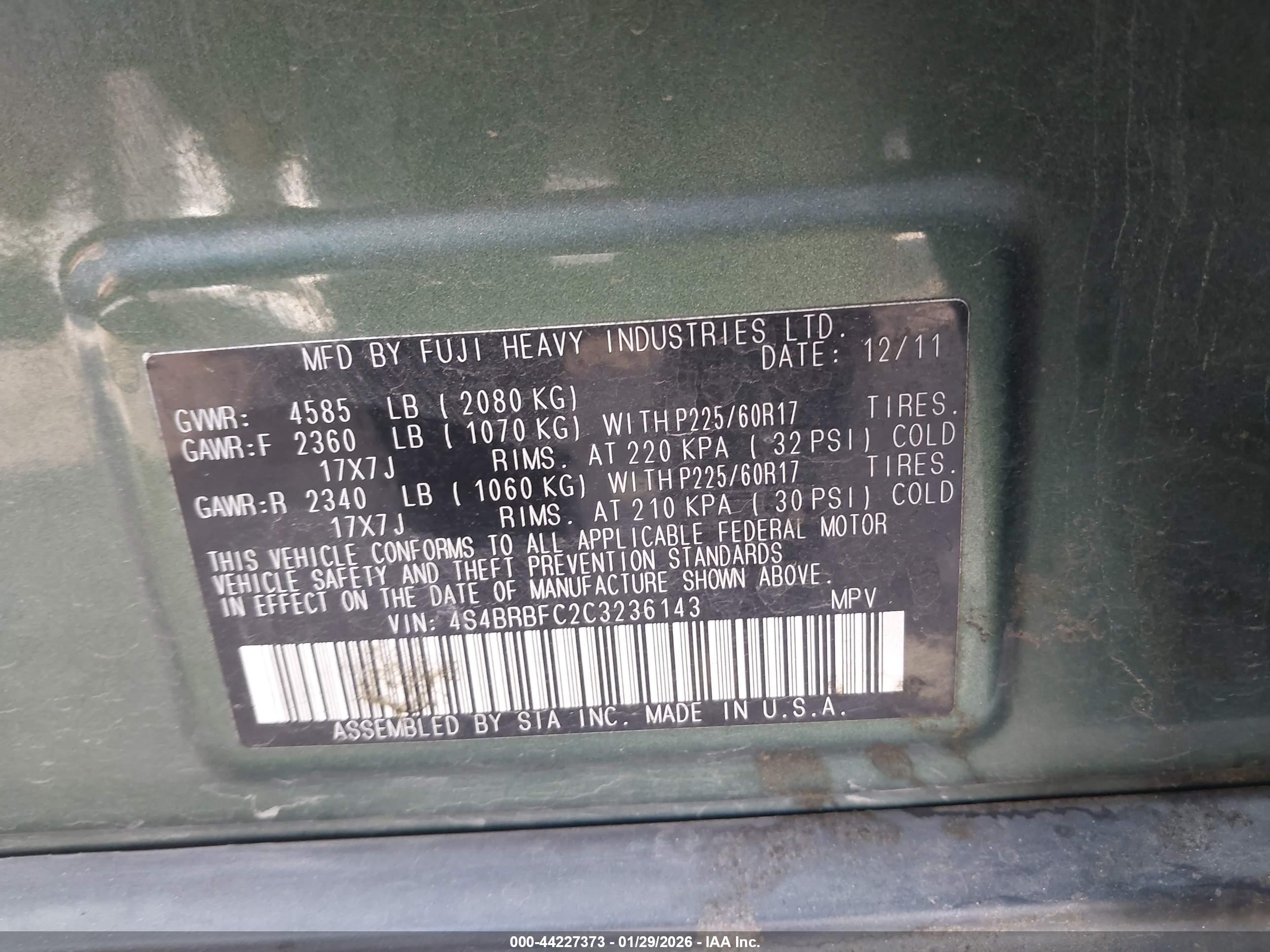 SUBARU OUTBACK image 9