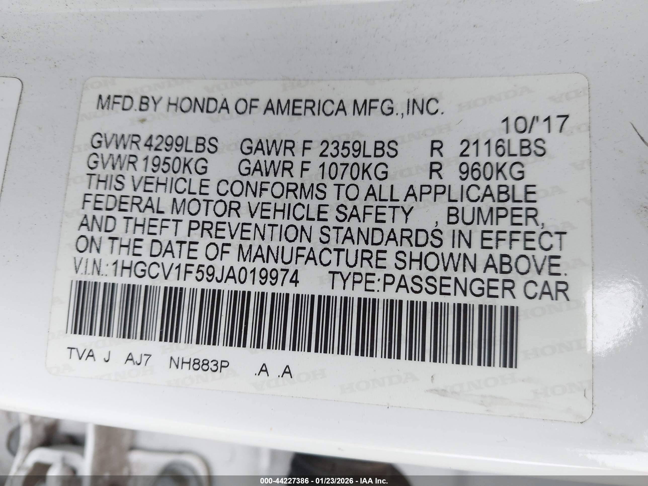 HONDA ACCORD image 9