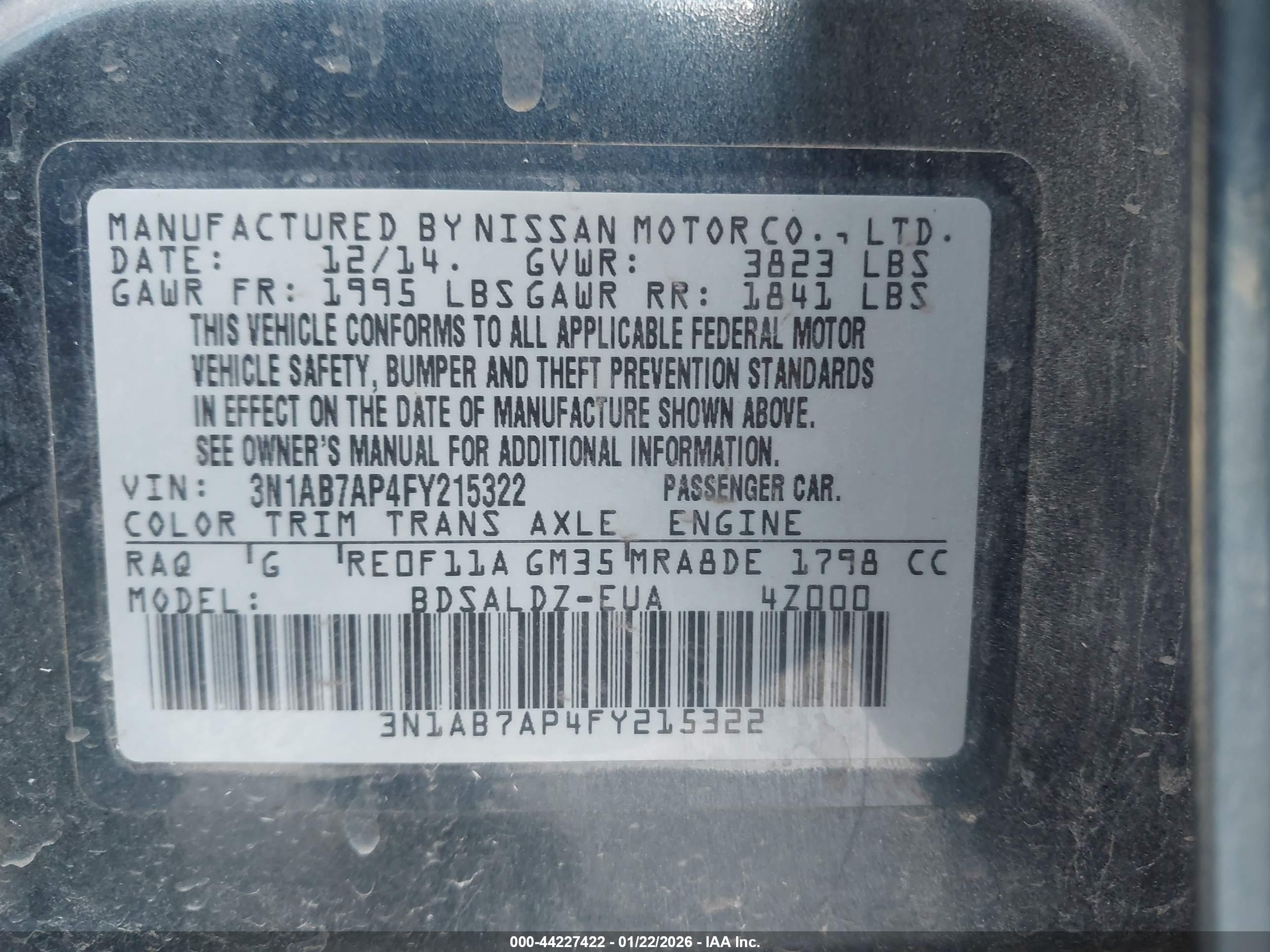 NISSAN SENTRA image 9